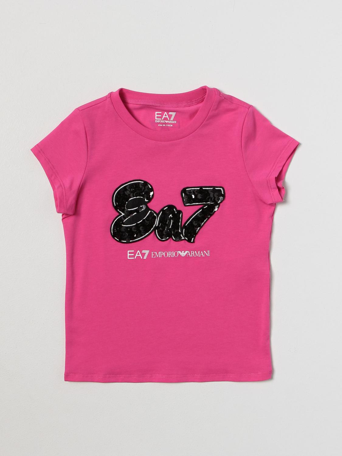 EA7 CAMISETA: Camisetas niños Ea7, Rosa - Img 1