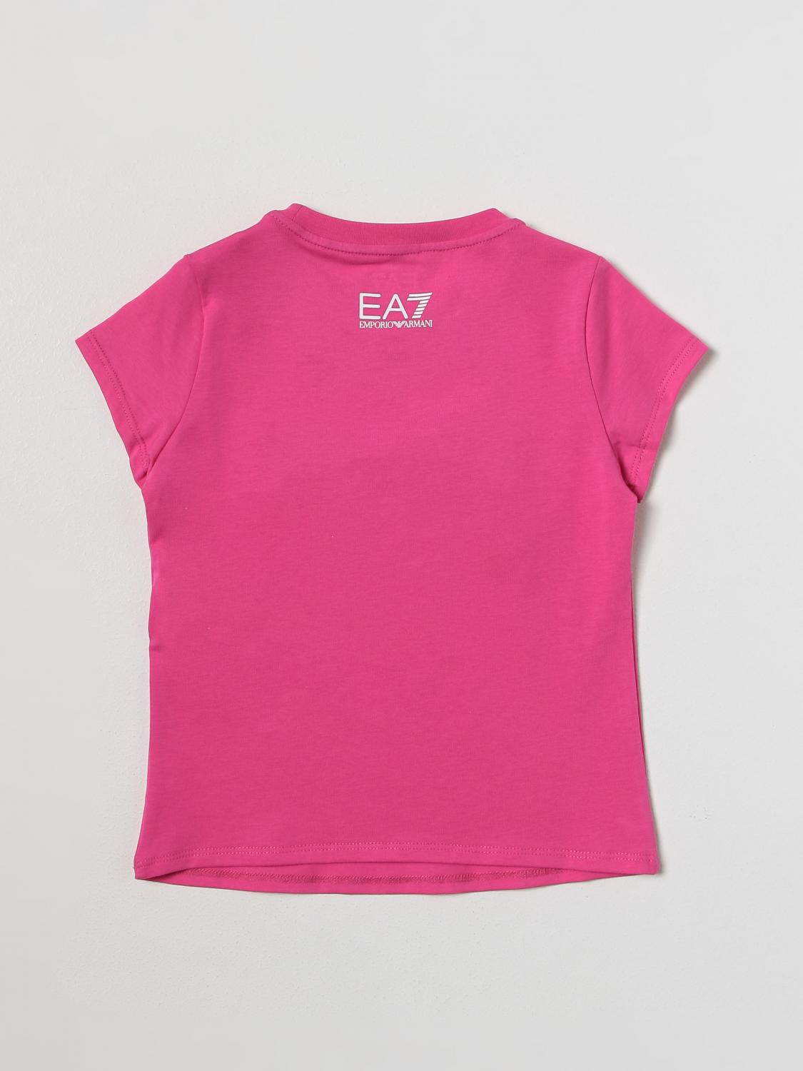 EA7 CAMISETA: Camisetas niños Ea7, Rosa - Img 2