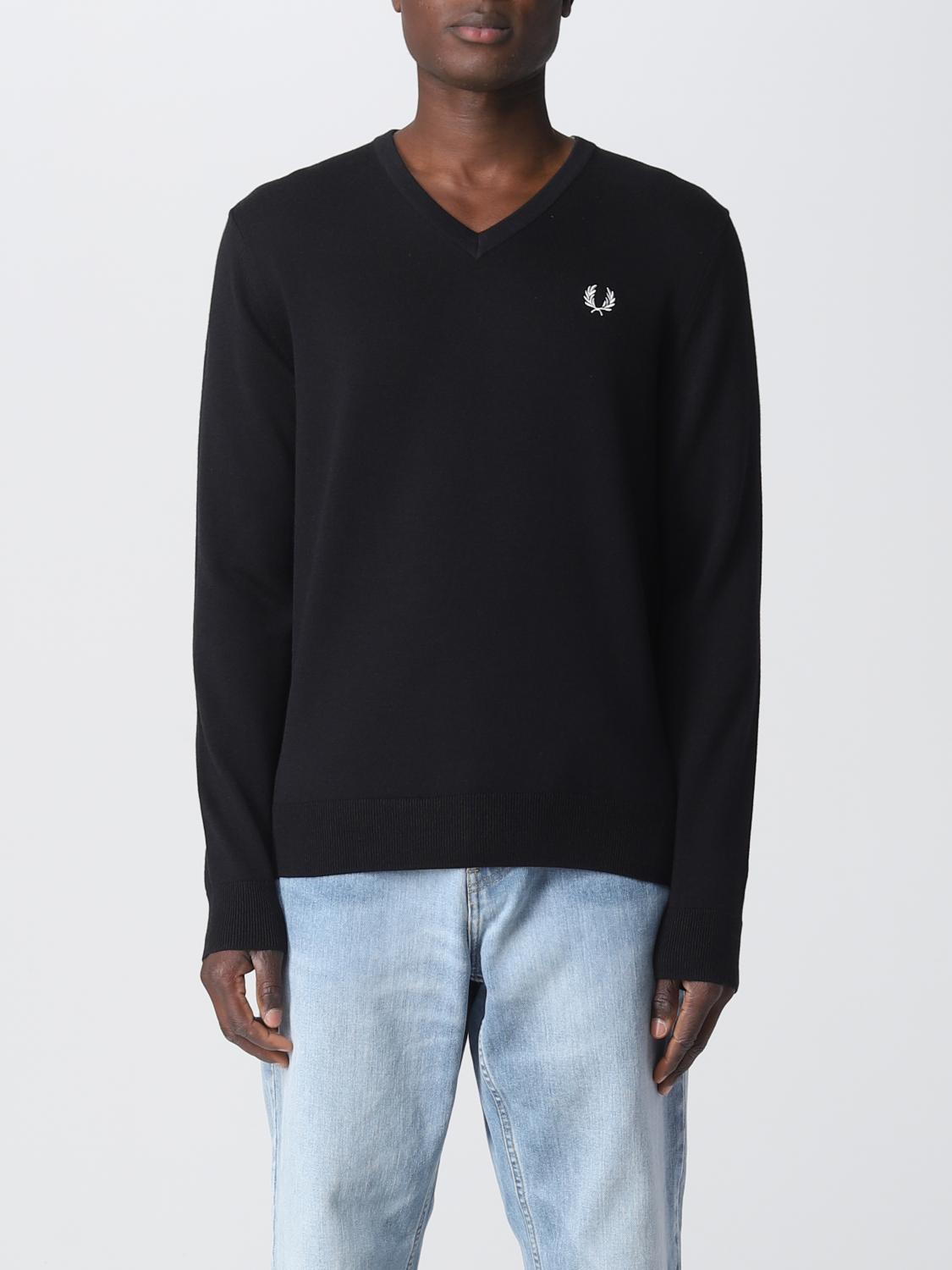 FRED PERRY JERSEY: Jersey hombre Fred Perry, Negro - Img 1