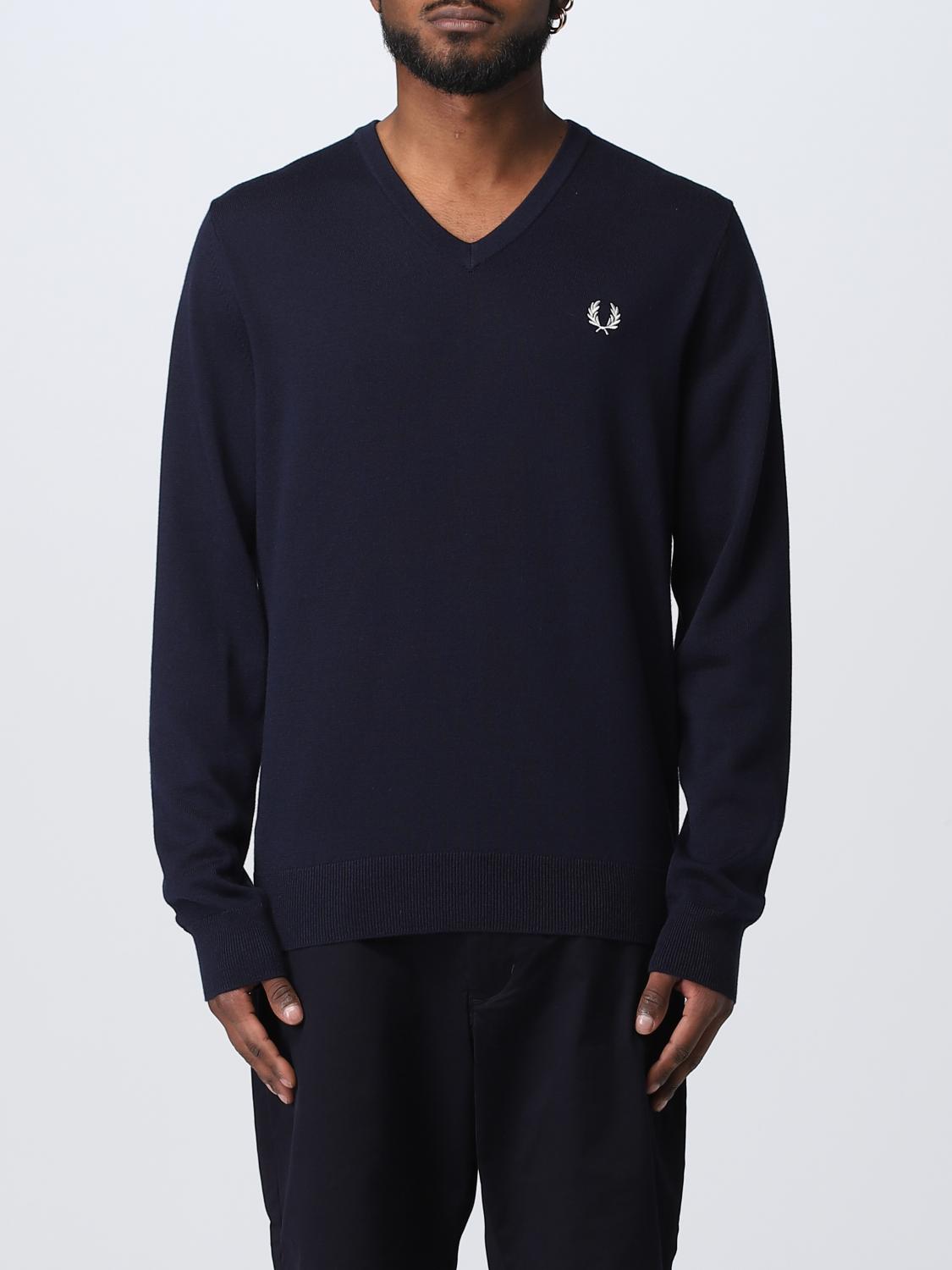 FRED PERRY SWEATER: Sweater men Fred Perry, Navy - Img 1