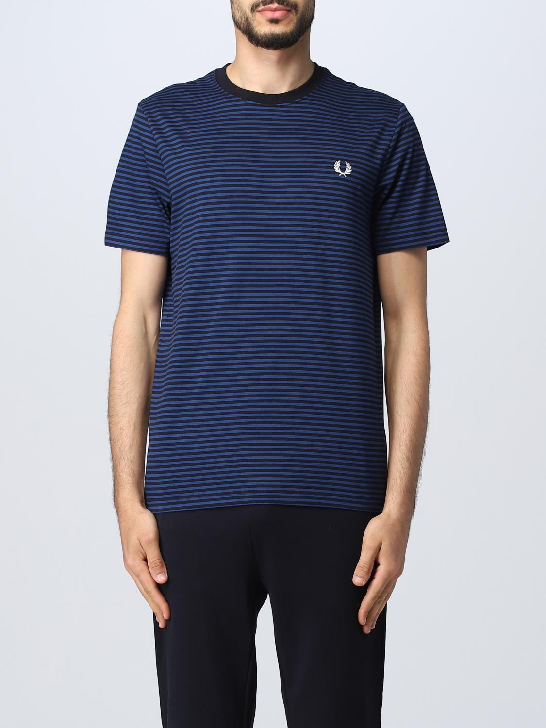 FRED PERRY 티셔츠: 티셔츠 남성 Fred Perry, 코발트 - Img 1