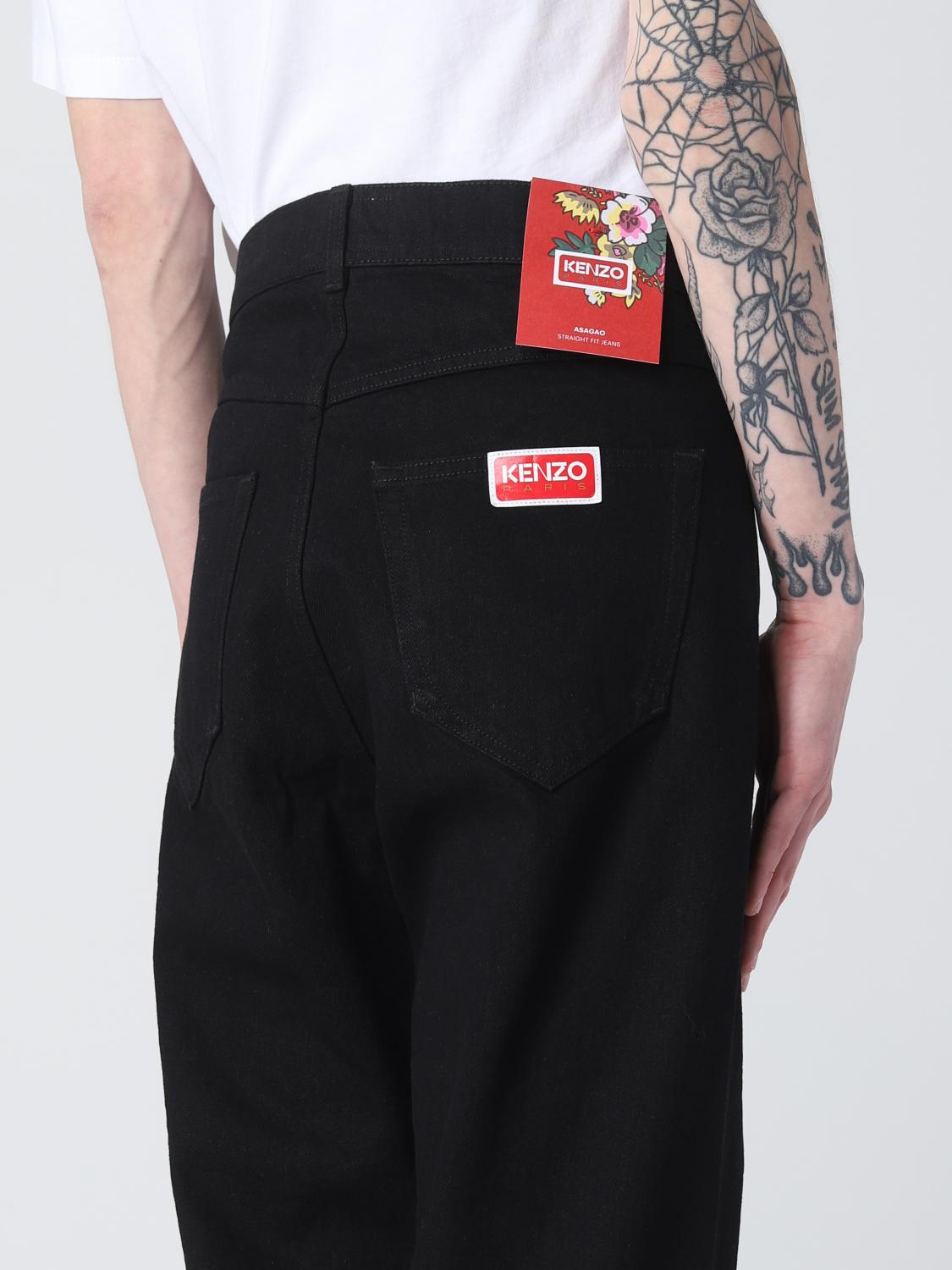 KENZO JEANS: Pants men Kenzo, Black - Img 4