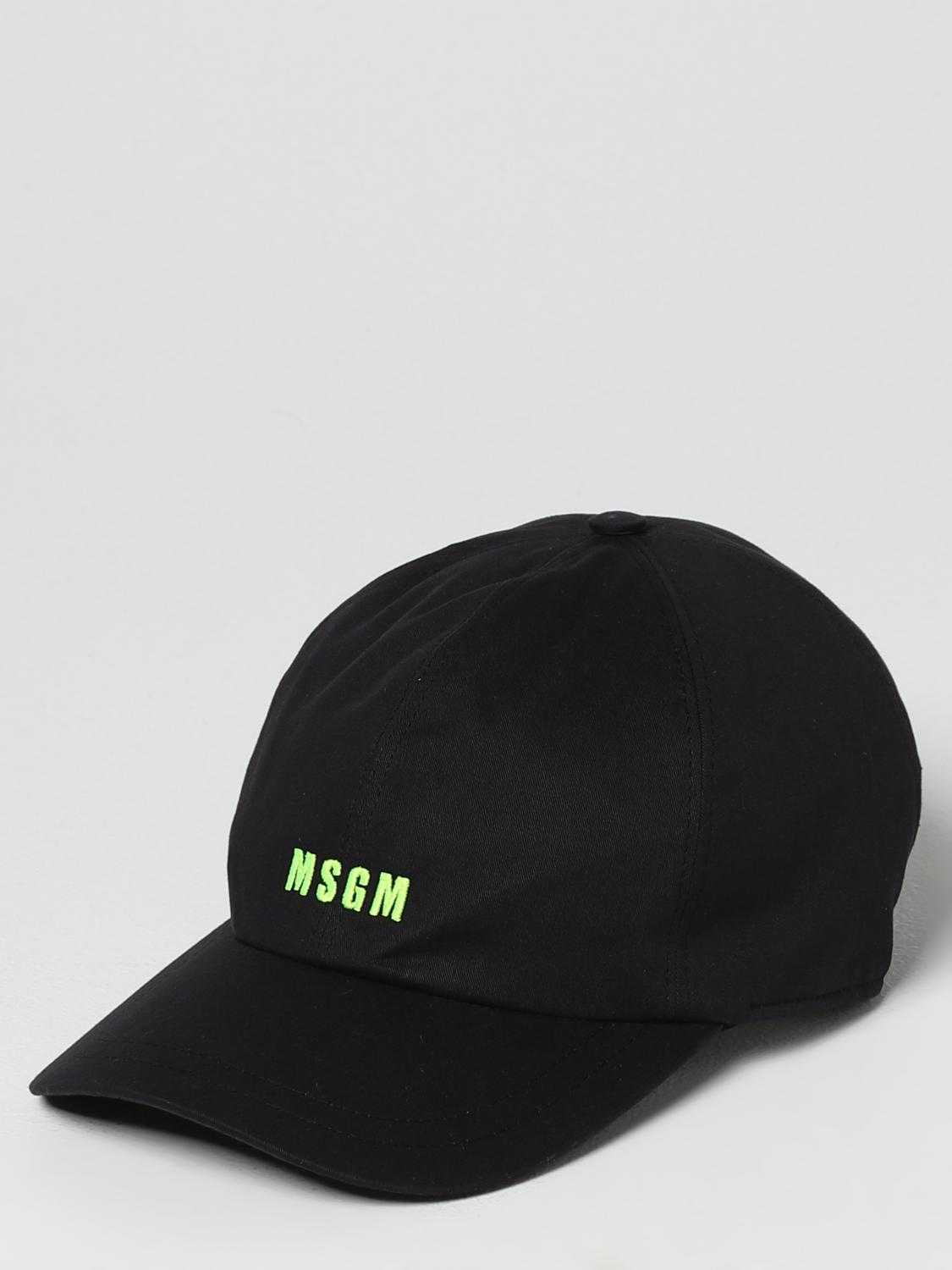 MSGM HAT: MSGM hat in cotton, Black - Img 1