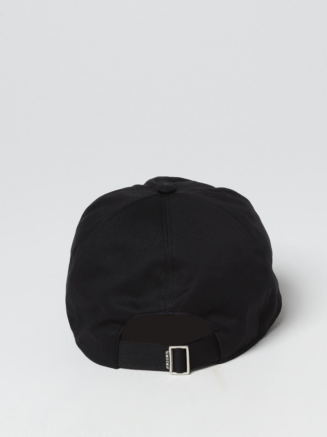 MSGM HAT: MSGM hat in cotton, Black - Img 3