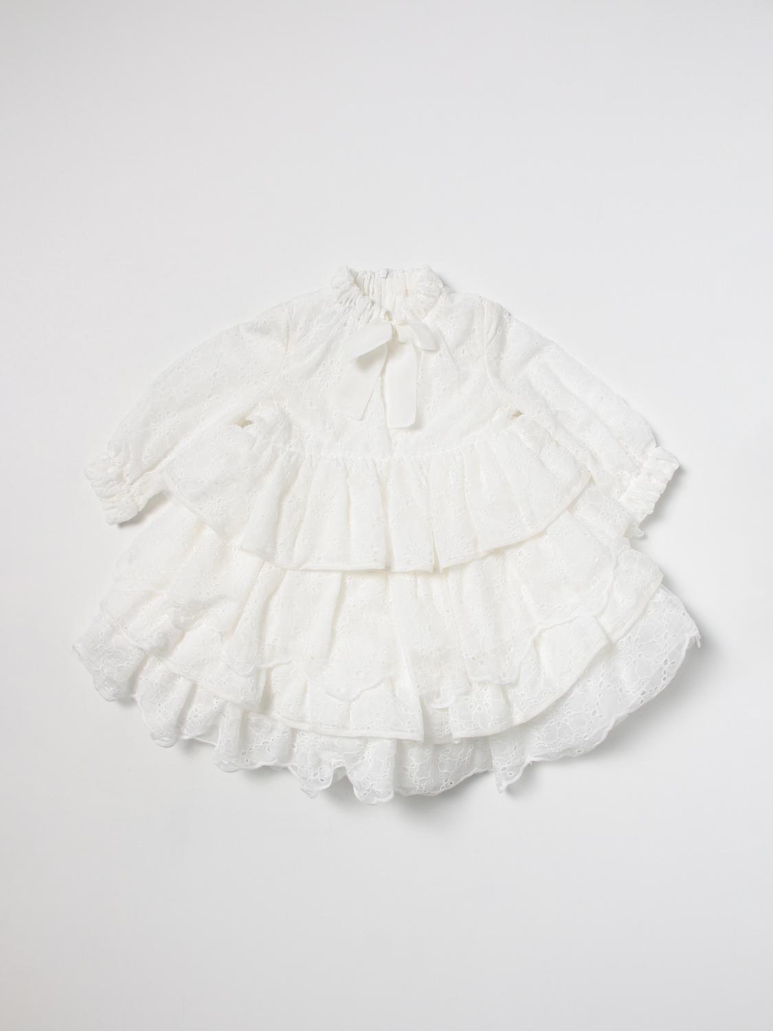 MI MI SOL VESTIDO: Vestido niños Mi Mi Sol, Blanco - Img 1