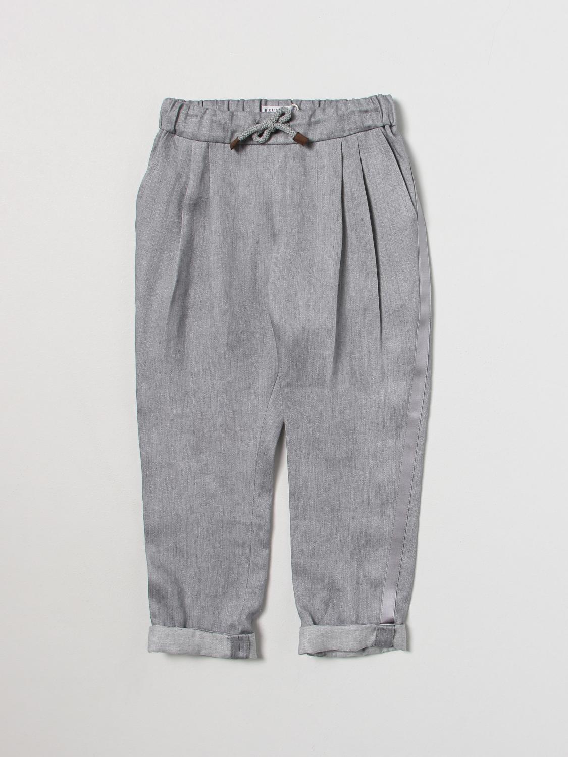 BRUNELLO CUCINELLI：パンツ ボーイ - グレー | GIGLIO.COMオンライン