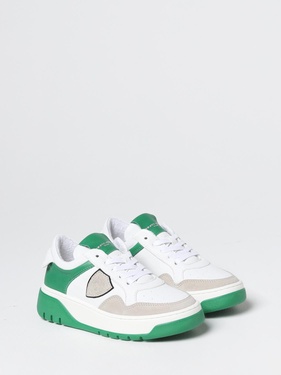 PHILIPPE MODEL JUNIOR SNEAKERS: Schuhe kinder Philippe Model Junior, Grün - Img 2