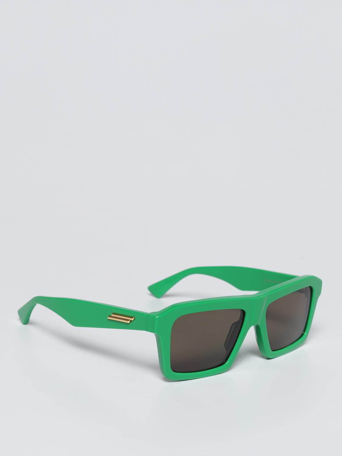 BOTTEGA VENETA SUNGLASSES: Bottega Veneta acetate sunglasses, Green - Img 1