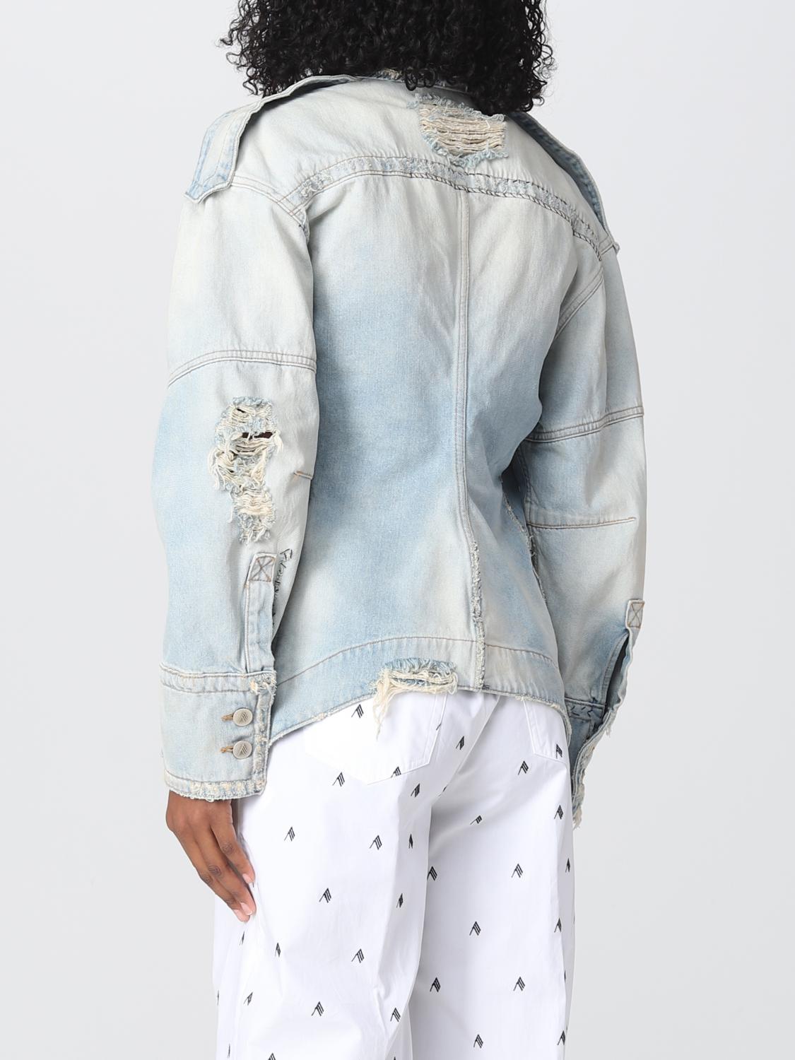 THE ATTICO BLAZER: Giacca The Attico in denim, Blue - Img 2