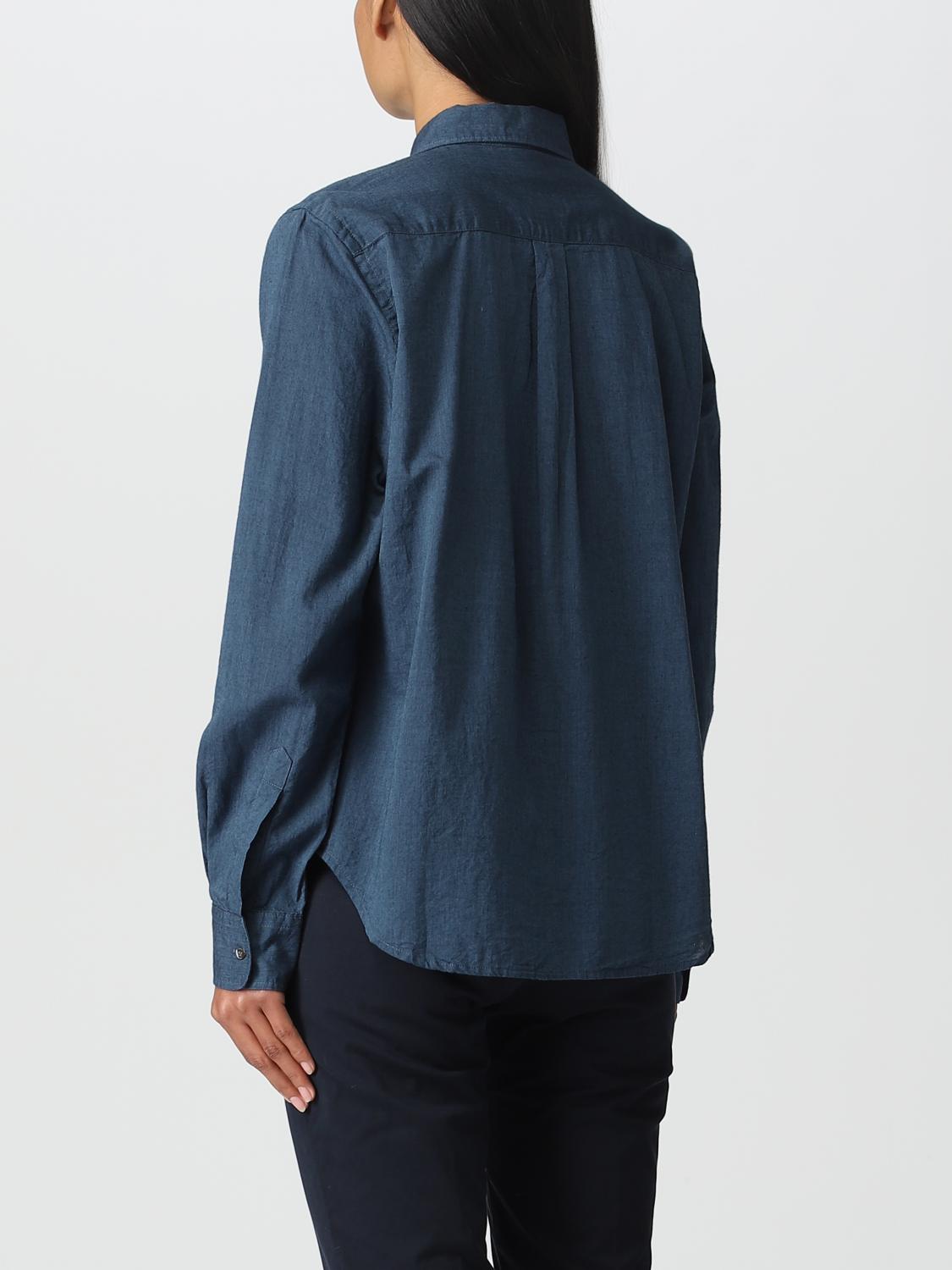 ASPESI HEMDBLUSE: Hemdbluse damen Aspesi, Blau - Img 2