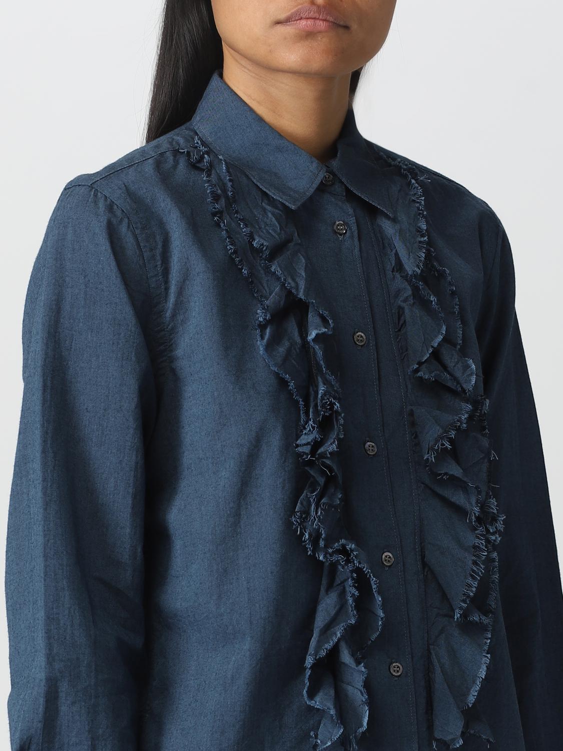 ASPESI HEMDBLUSE: Hemdbluse damen Aspesi, Blau - Img 3