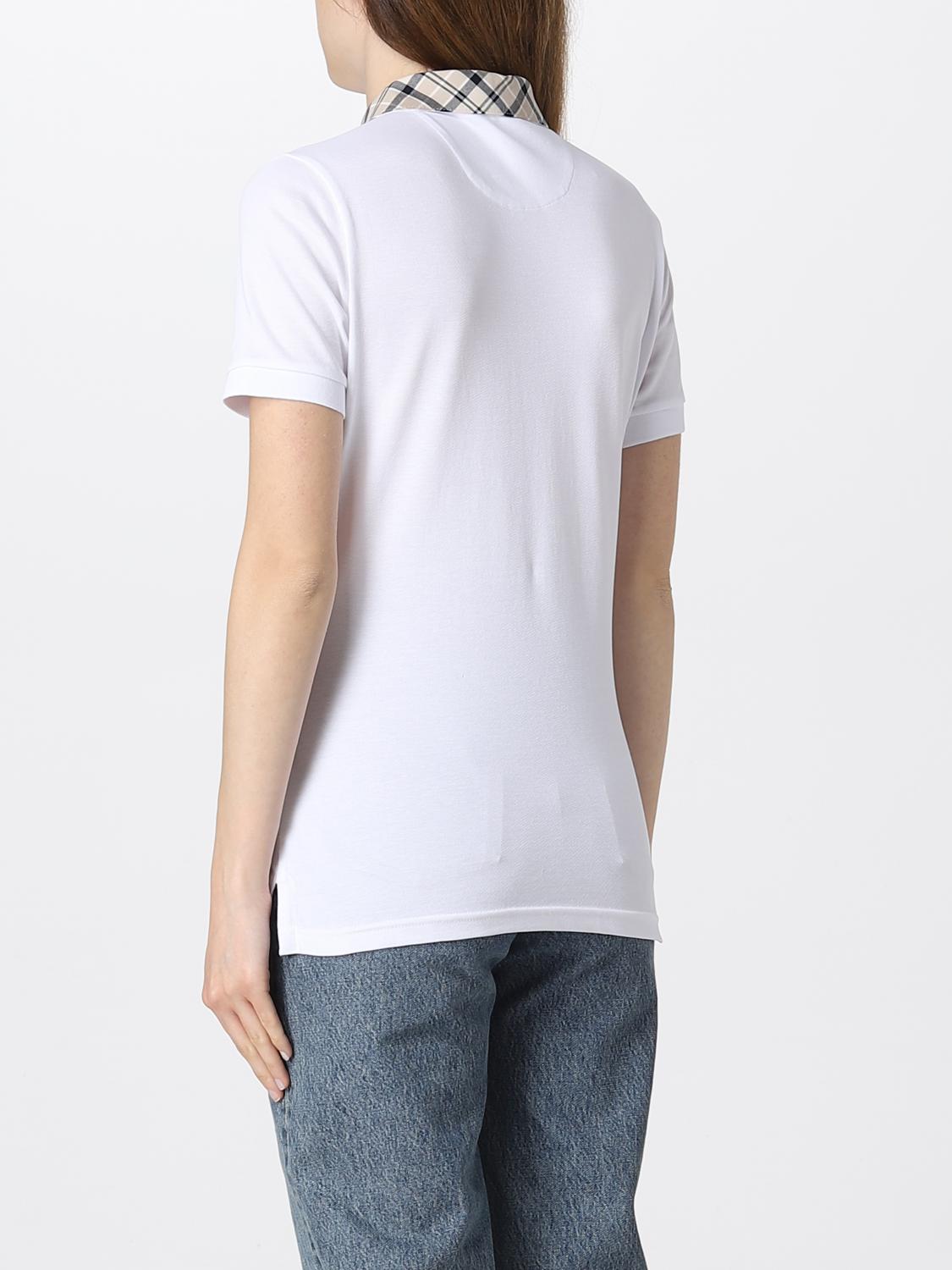 BARBOUR POLO: Top femme Barbour, Blanc - Img 2