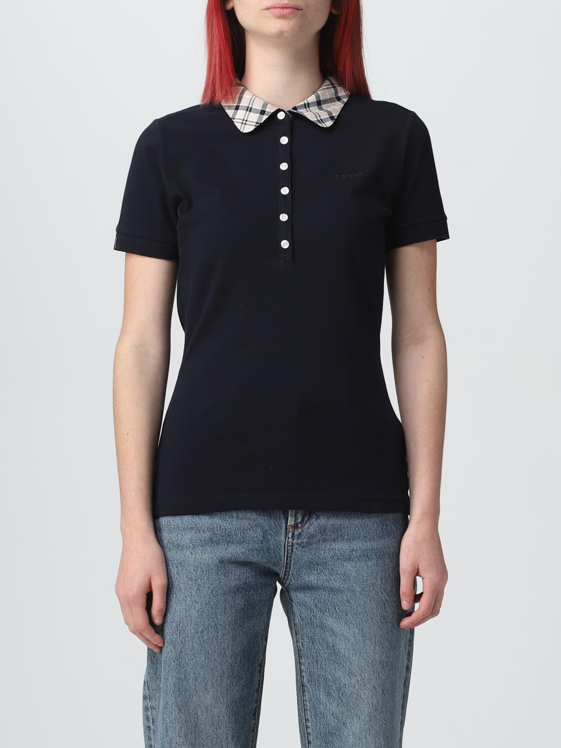 BARBOUR POLO: Top femme Barbour, Bleu Marine - Img 1