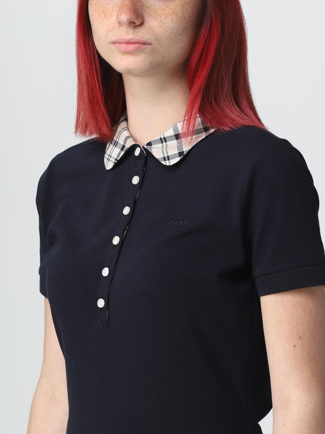 BARBOUR POLO: Top femme Barbour, Bleu Marine - Img 3