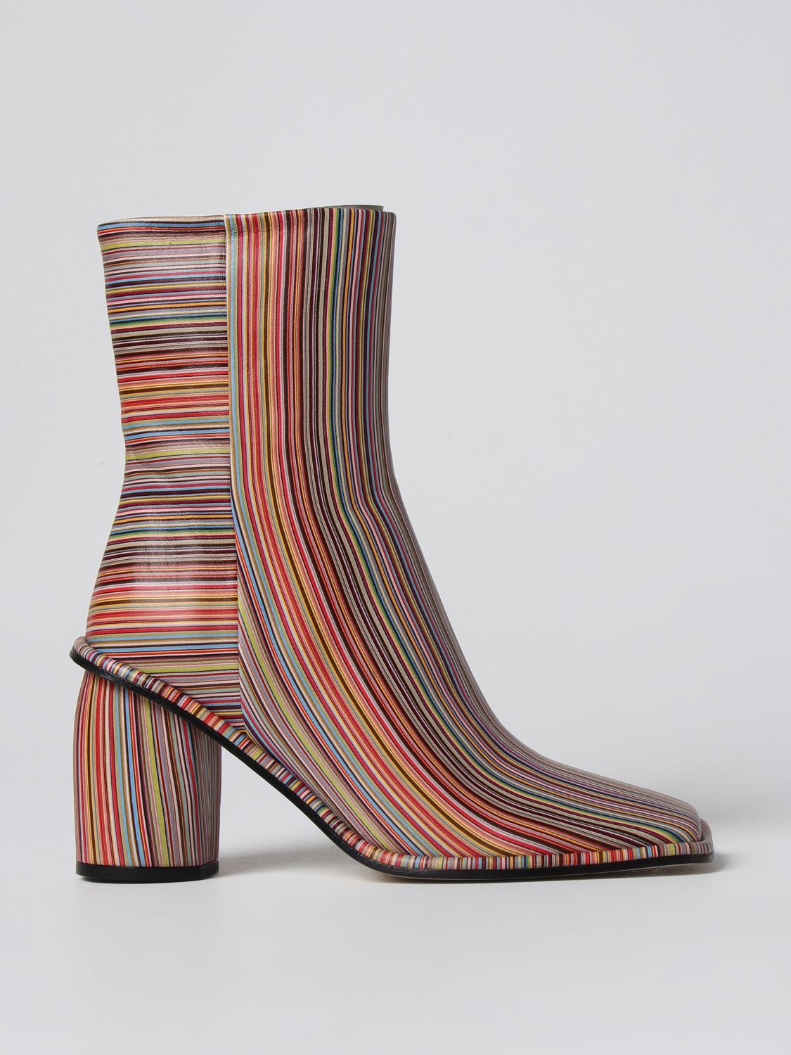 PAUL SMITH STIVALETTI: Stivaletto Amber Paul Smith in pelle stampata, Fantasia - Img 1