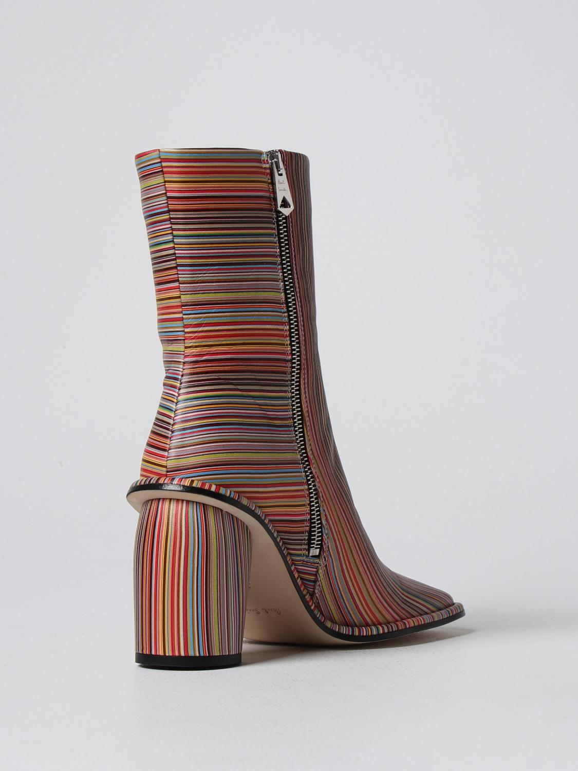 PAUL SMITH STIVALETTI: Stivaletto Amber Paul Smith in pelle stampata, Fantasia - Img 3