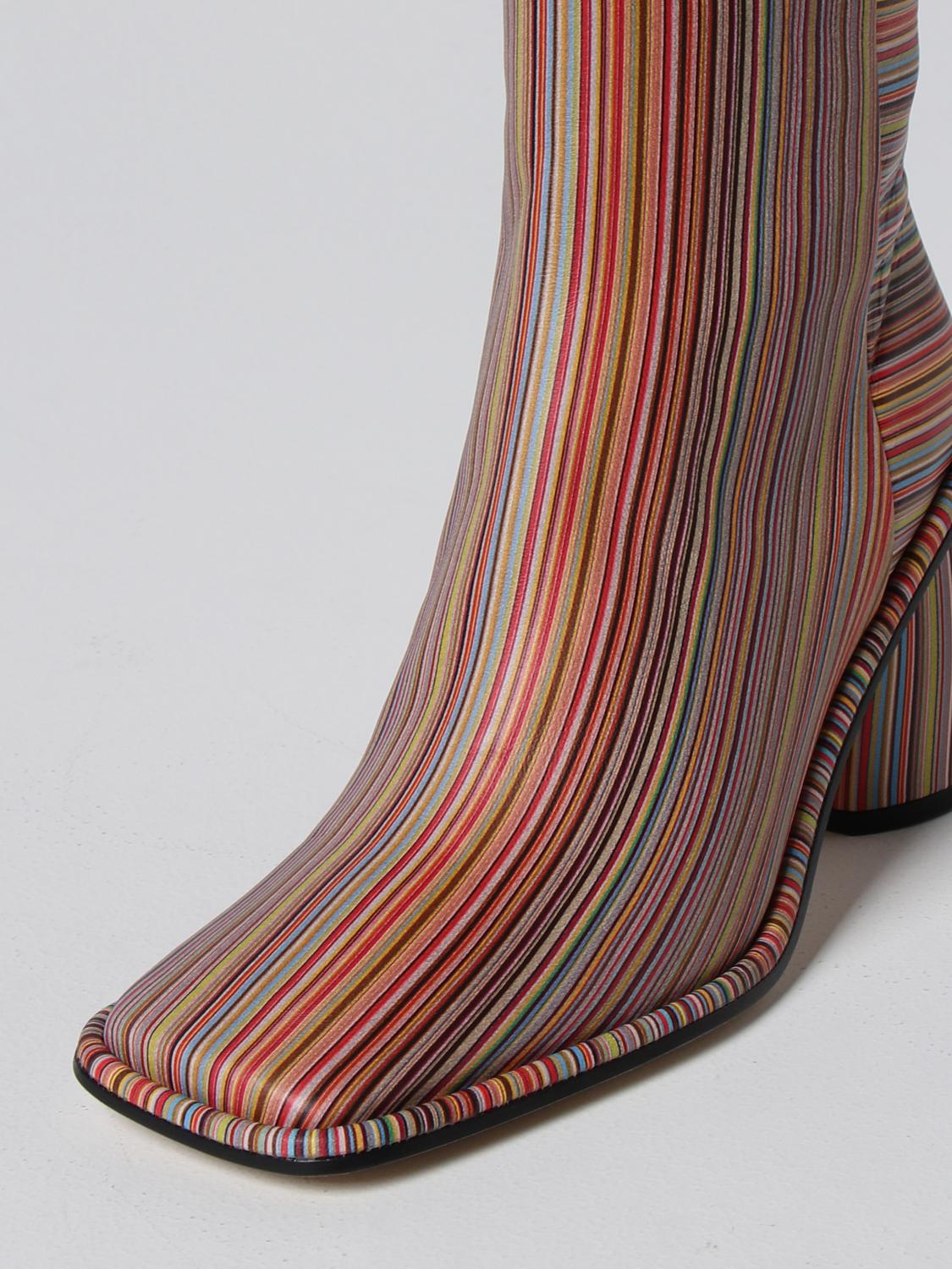 PAUL SMITH STIVALETTI: Stivaletto Amber Paul Smith in pelle stampata, Fantasia - Img 4