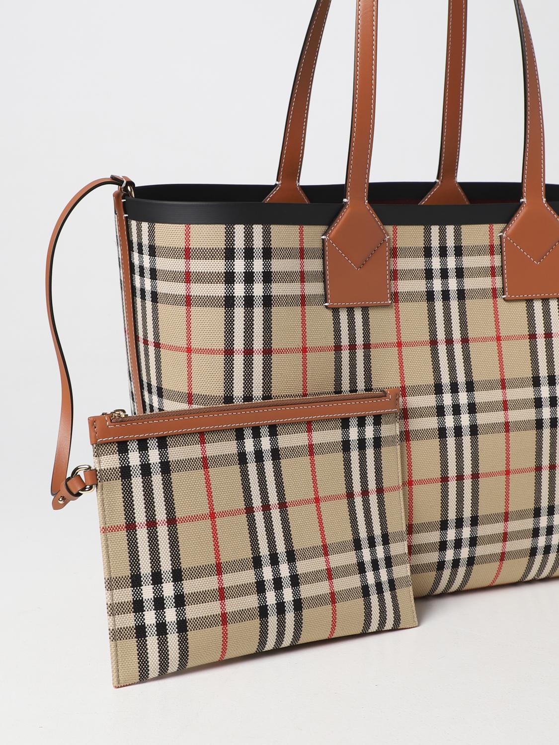 BURBERRY TOTE BAG: Handbag woman Burberry, Beige - Img 3