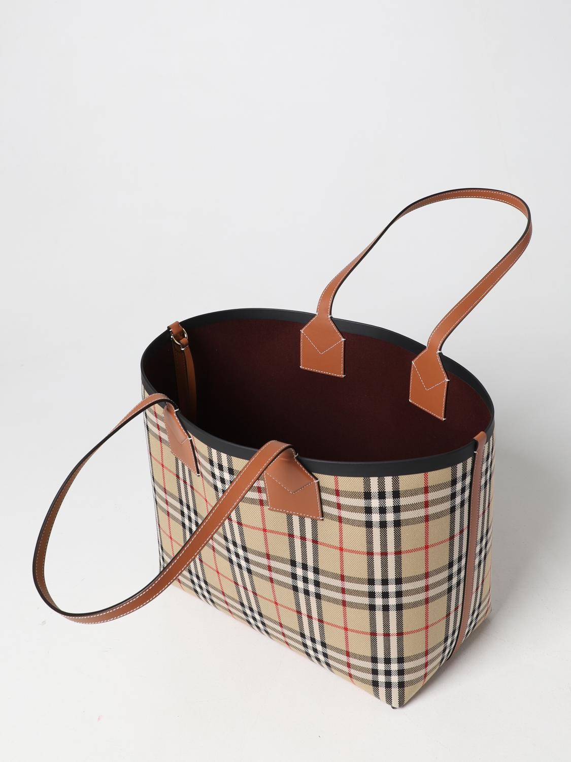 BURBERRY TOTE BAG: Handbag woman Burberry, Beige - Img 4