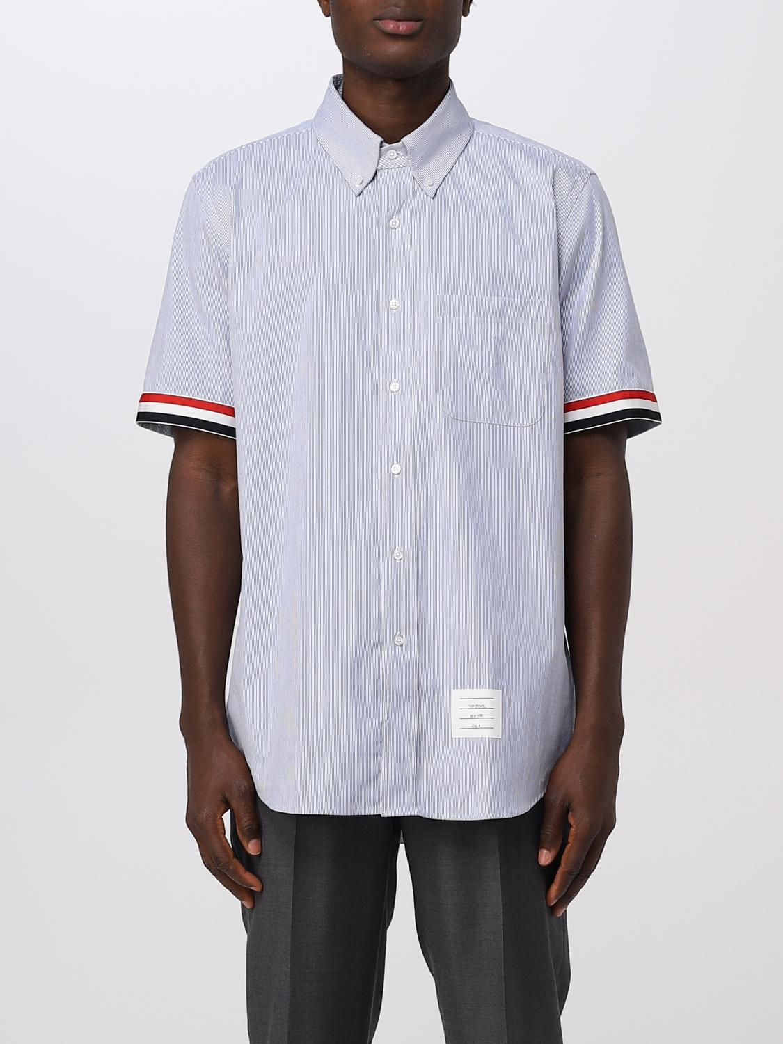 THOM BROWNE CAMISA: Camisa hombre Thom Browne, Azul Oscuro - Img 1