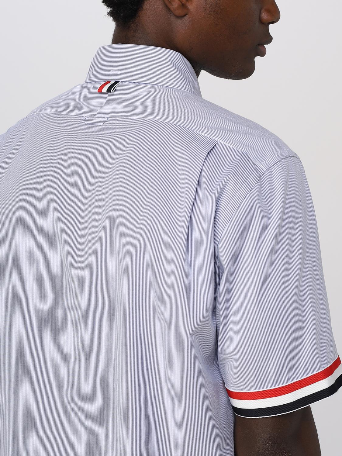 THOM BROWNE CAMISA: Camisa hombre Thom Browne, Azul Oscuro - Img 5