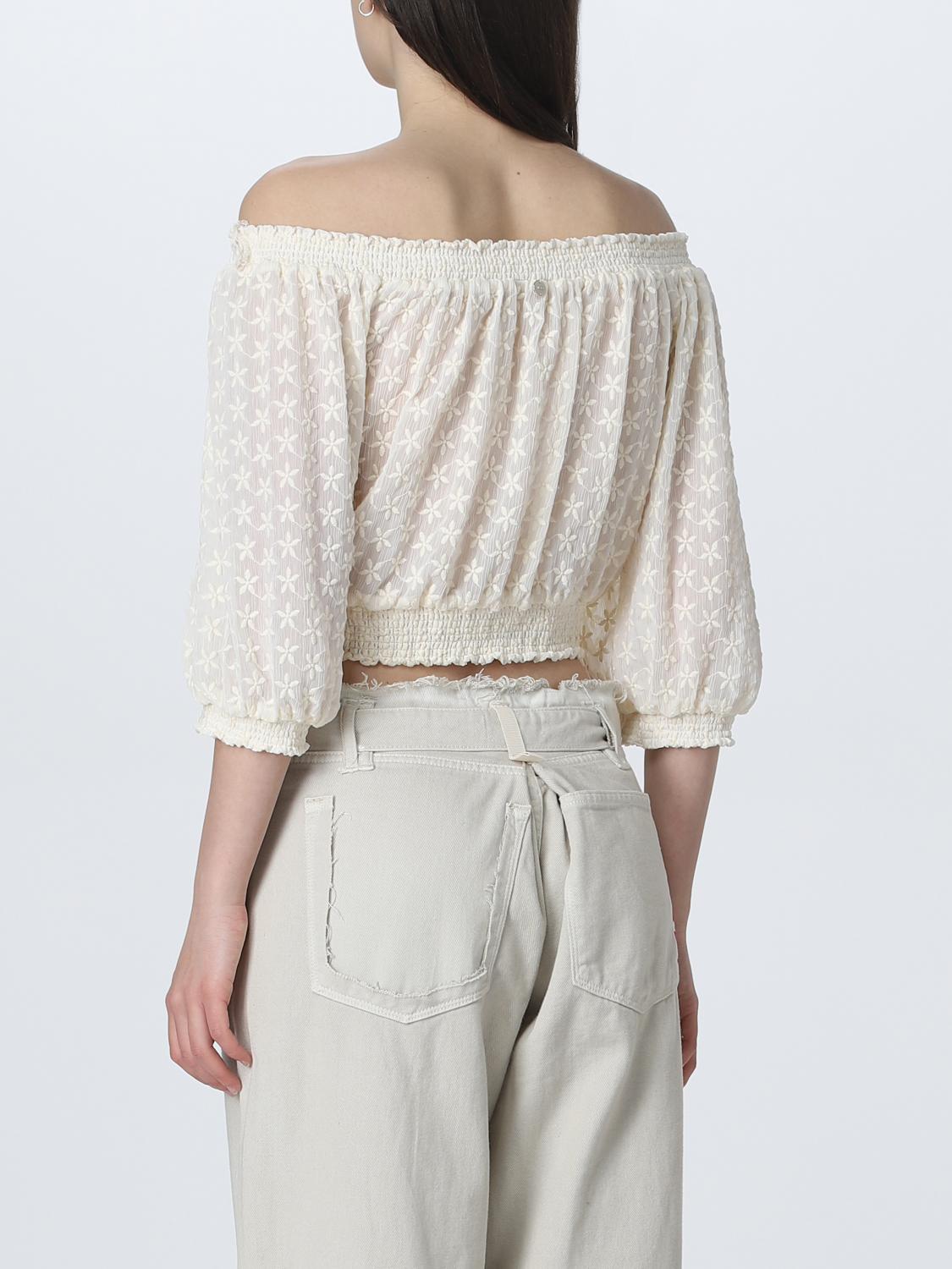 LIU JO TOP: Camisa mujer Liu Jo, Natural - Img 2