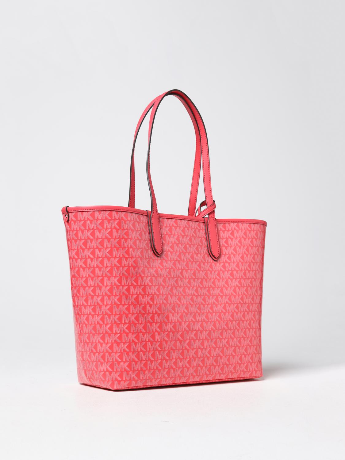 MICHAEL KORS BORSA TOTE: Borsa Eliza Michael Kors in tessuto spalmato, Geranio - Img 2