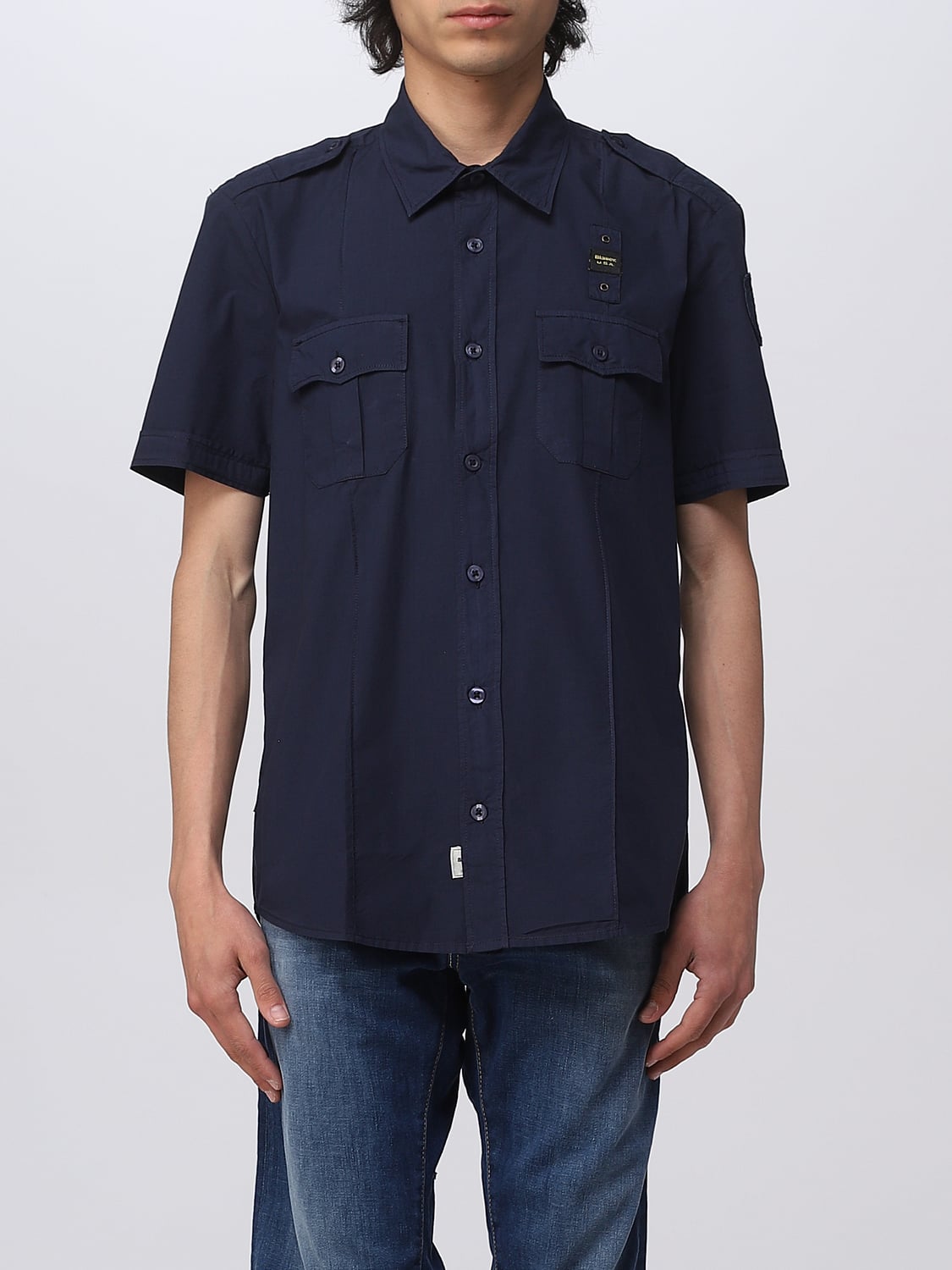 BLAUER CAMICIA: Camicia uomo Blauer, Blue - Img 1