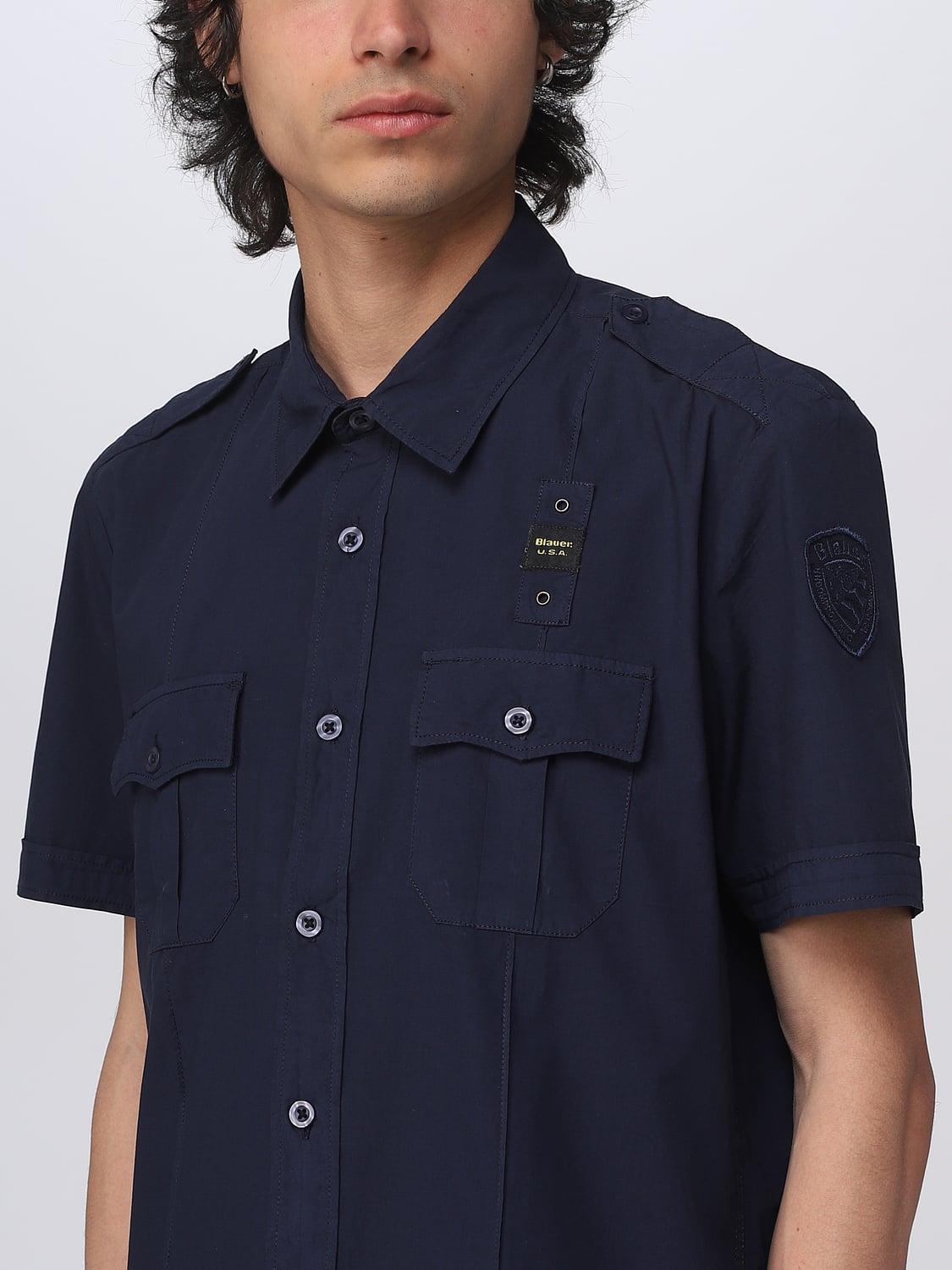 BLAUER CAMICIA: Camicia uomo Blauer, Blue - Img 3