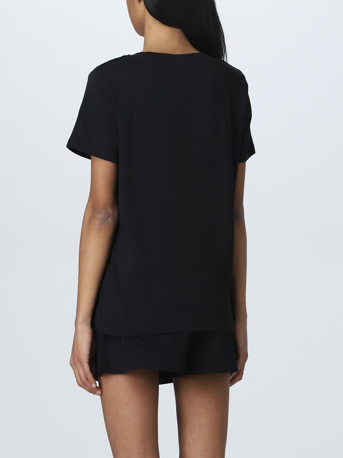 Camiseta De Cuello Tortuga SUN68 Manga Larga - Mujer - Negro