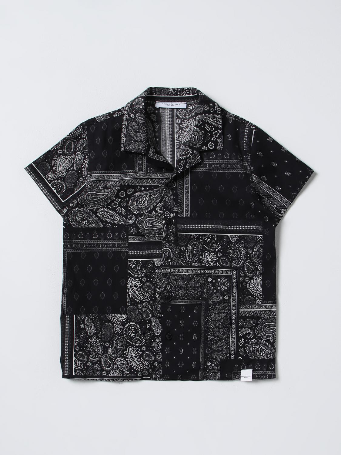 PAOLO PECORA CAMISA: Camisa niños Paolo Pecora, Negro - Img 1