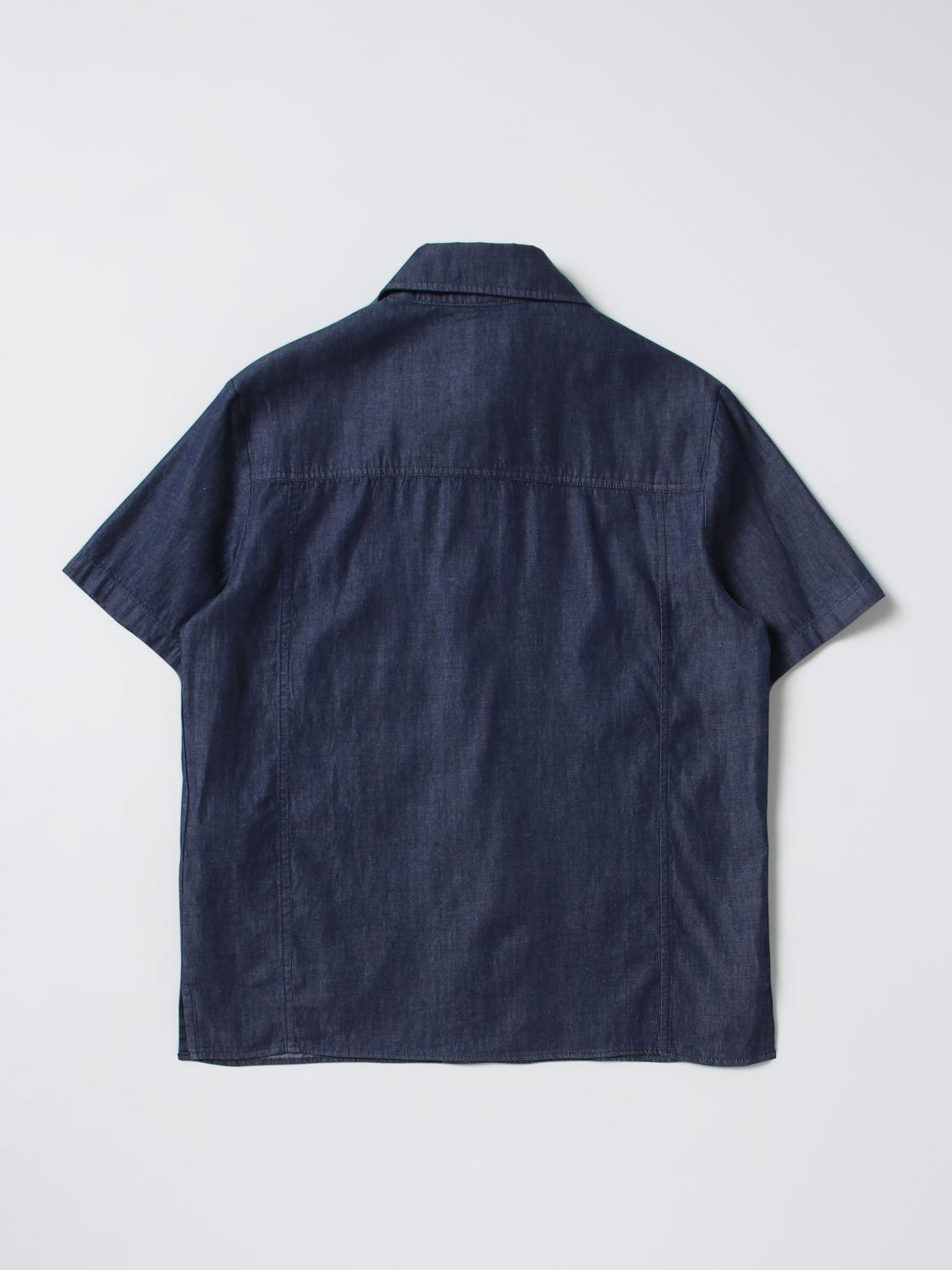 PAOLO PECORA CAMISA: Camisa niños Paolo Pecora, Azul Oscuro - Img 2