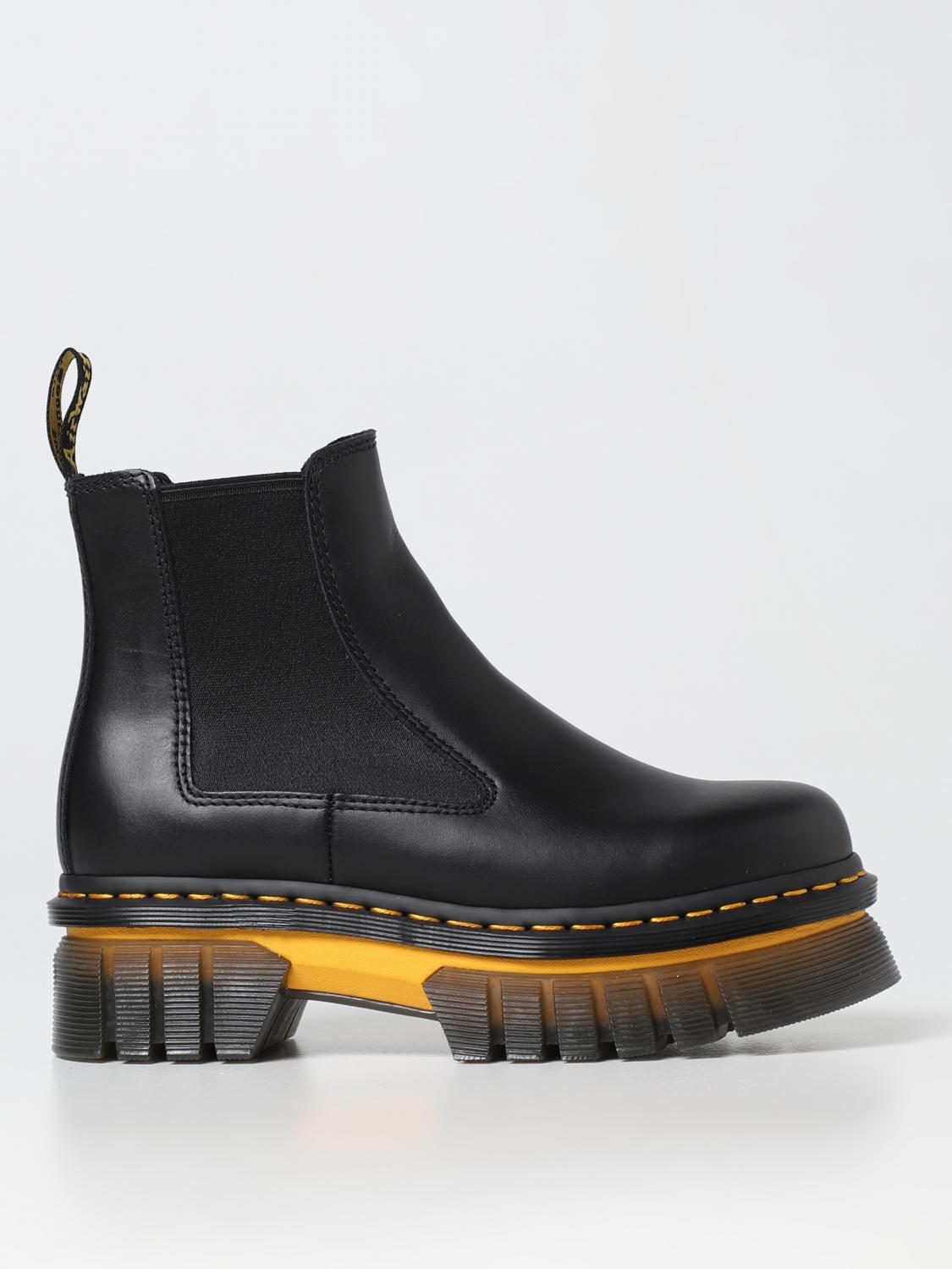 DR MARTENS Flat booties woman Black Dr Martens flat ankle boot 3066700 online at