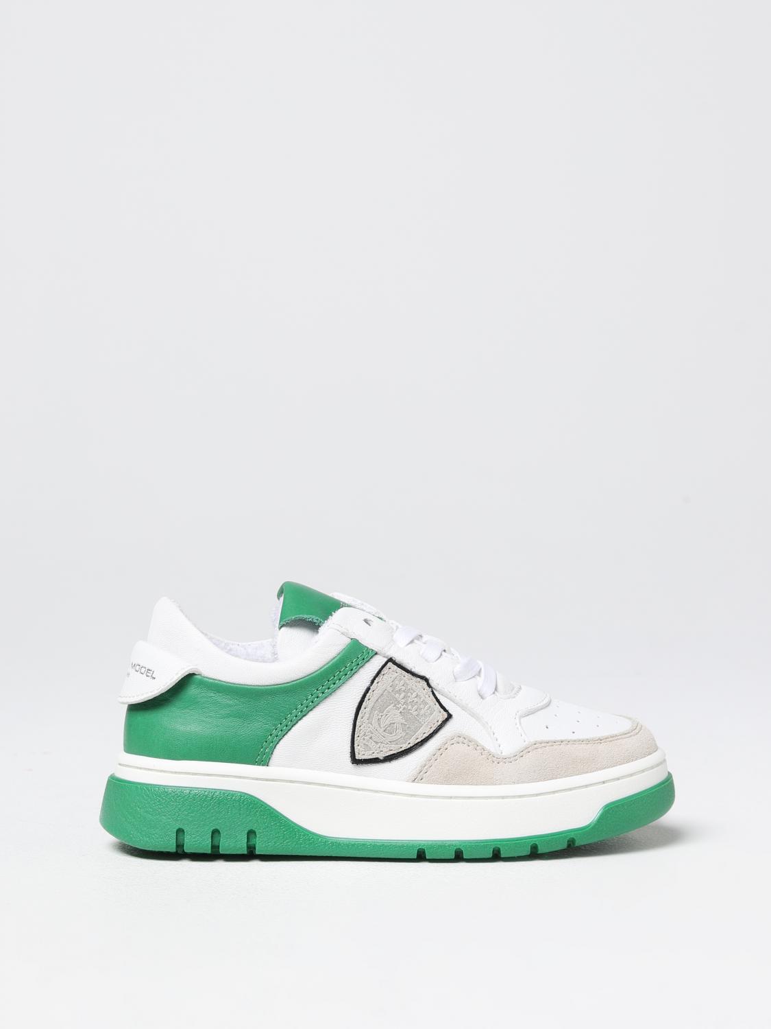 PHILIPPE MODEL JUNIOR SNEAKERS: Shoes kids Philippe Model Junior, White - Img 1