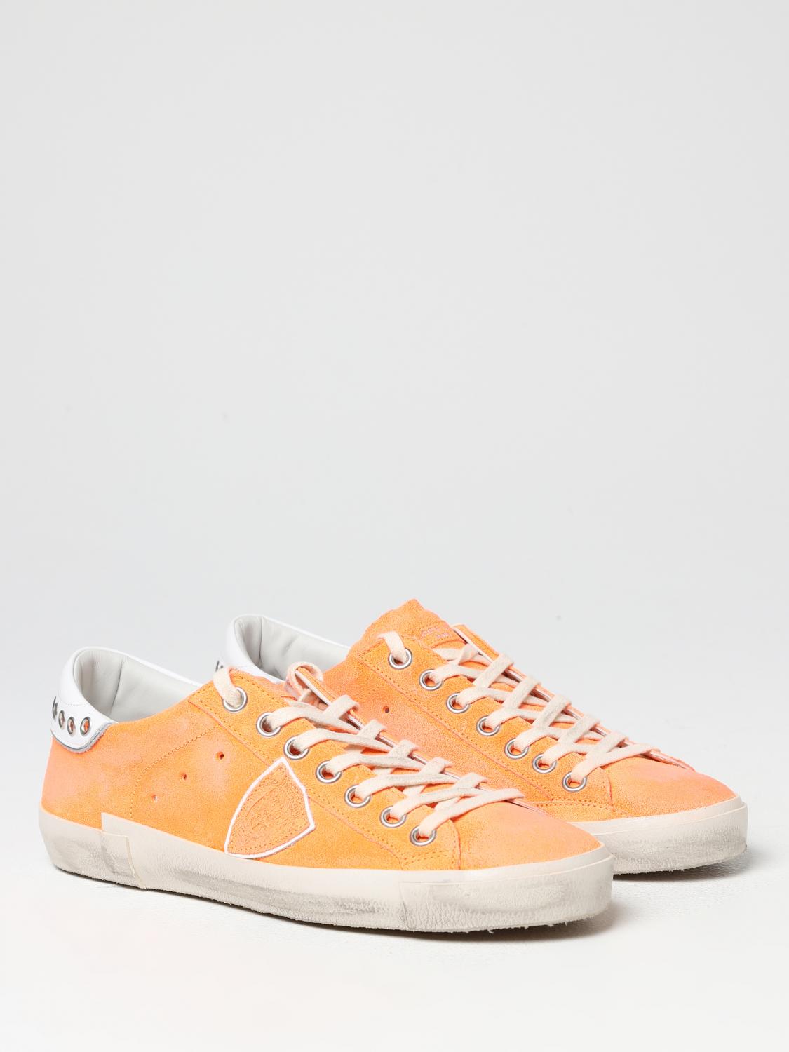 PHILIPPE MODEL SNEAKERS: Sneakers men Philippe Model, Orange - Img 2