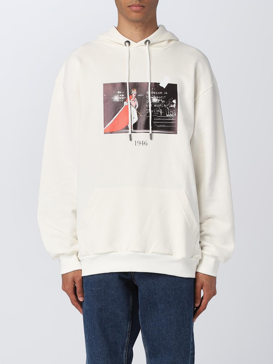 THROWBACK SWEATSHIRT: Sweatshirt homme Throwback, Blanc - Img 1