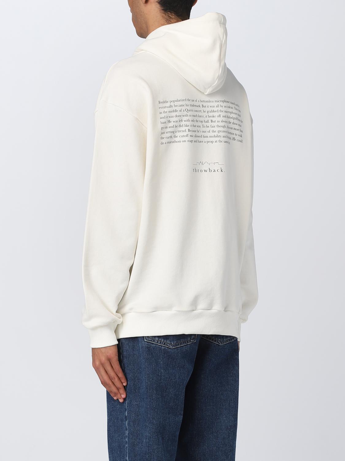 THROWBACK SWEATSHIRT: Sweatshirt homme Throwback, Blanc - Img 2