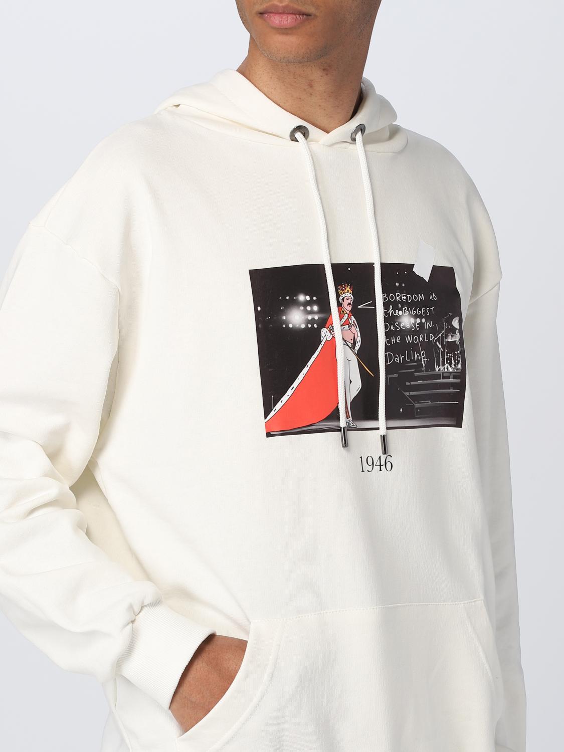 THROWBACK SWEATSHIRT: Sweatshirt homme Throwback, Blanc - Img 3