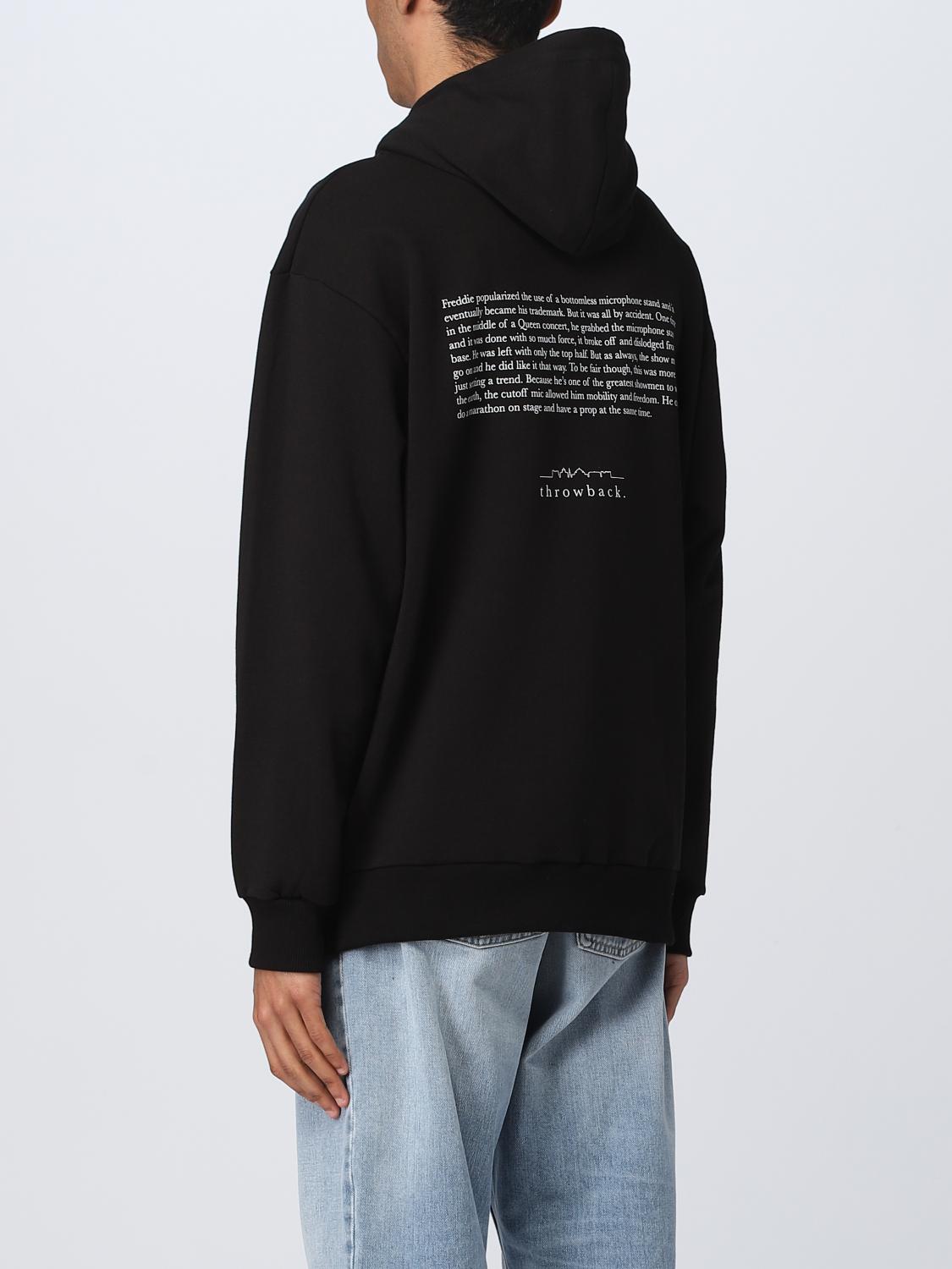 THROWBACK SWEATSHIRT: Sweatshirt men Throwback, Black - Img 2