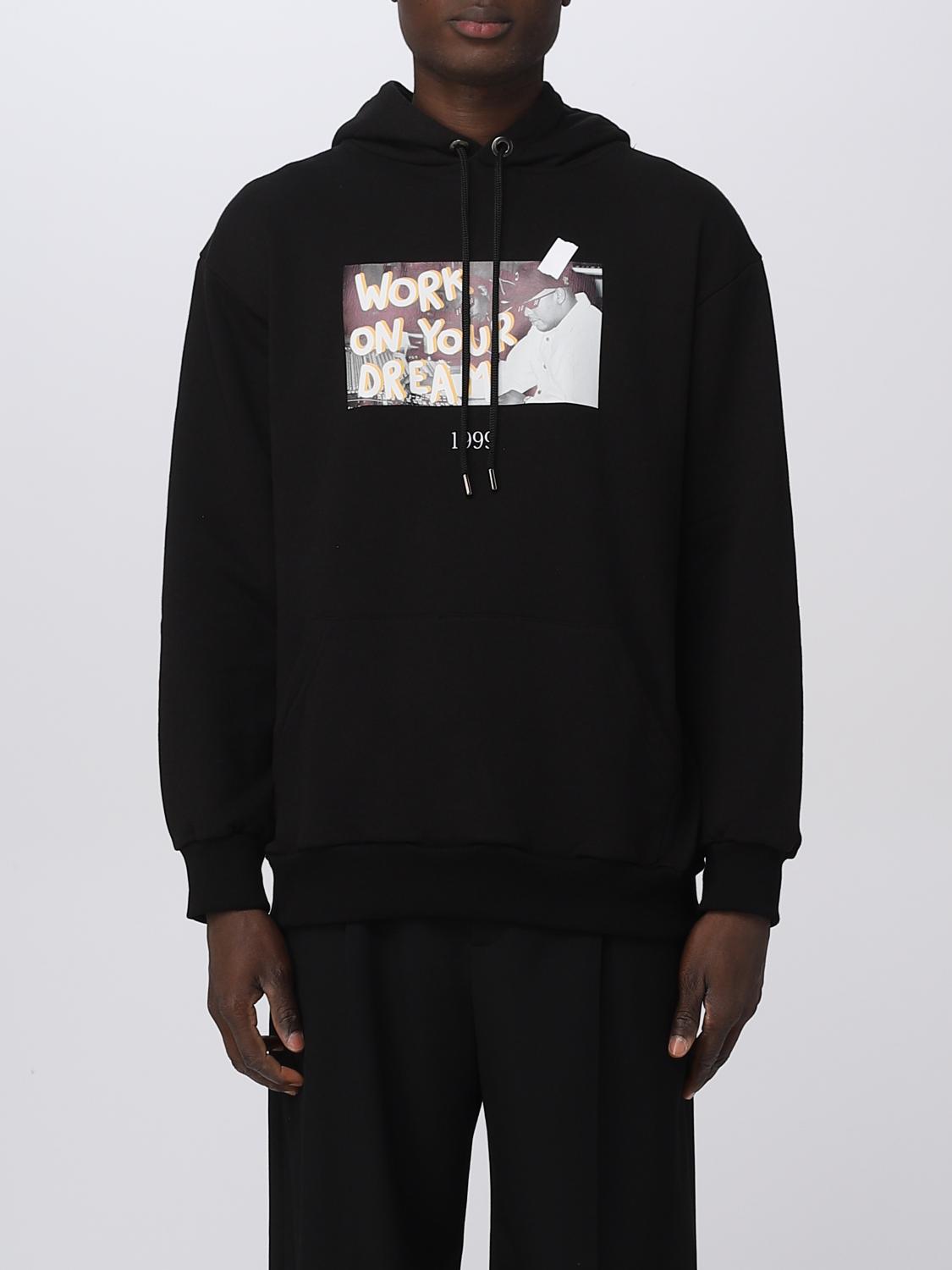 THROWBACK SWEATSHIRT: Sweatshirt herren Throwback, Schwarz - Img 1