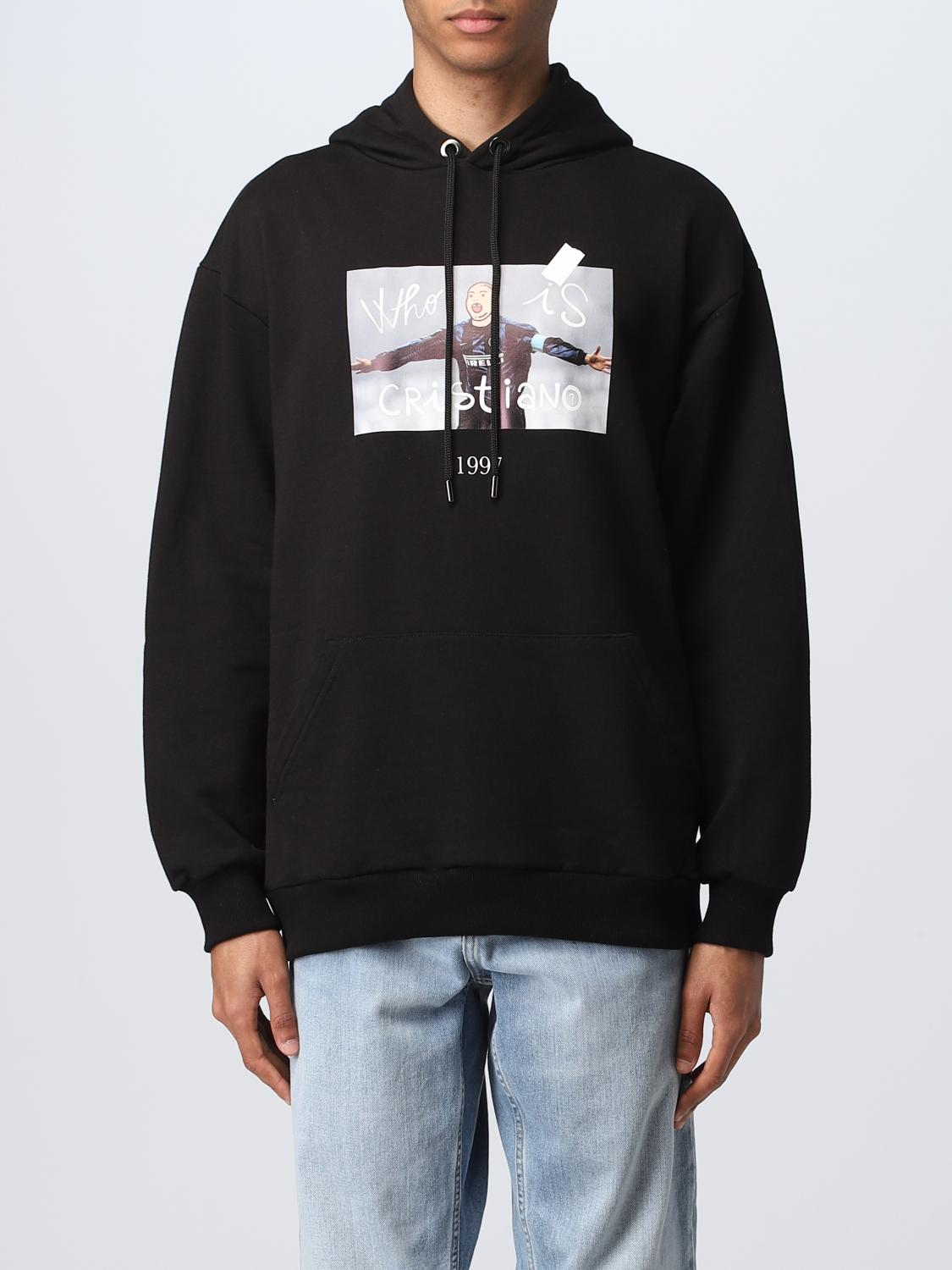 THROWBACK SWEATSHIRT: Sweatshirt men Throwback, Black - Img 1