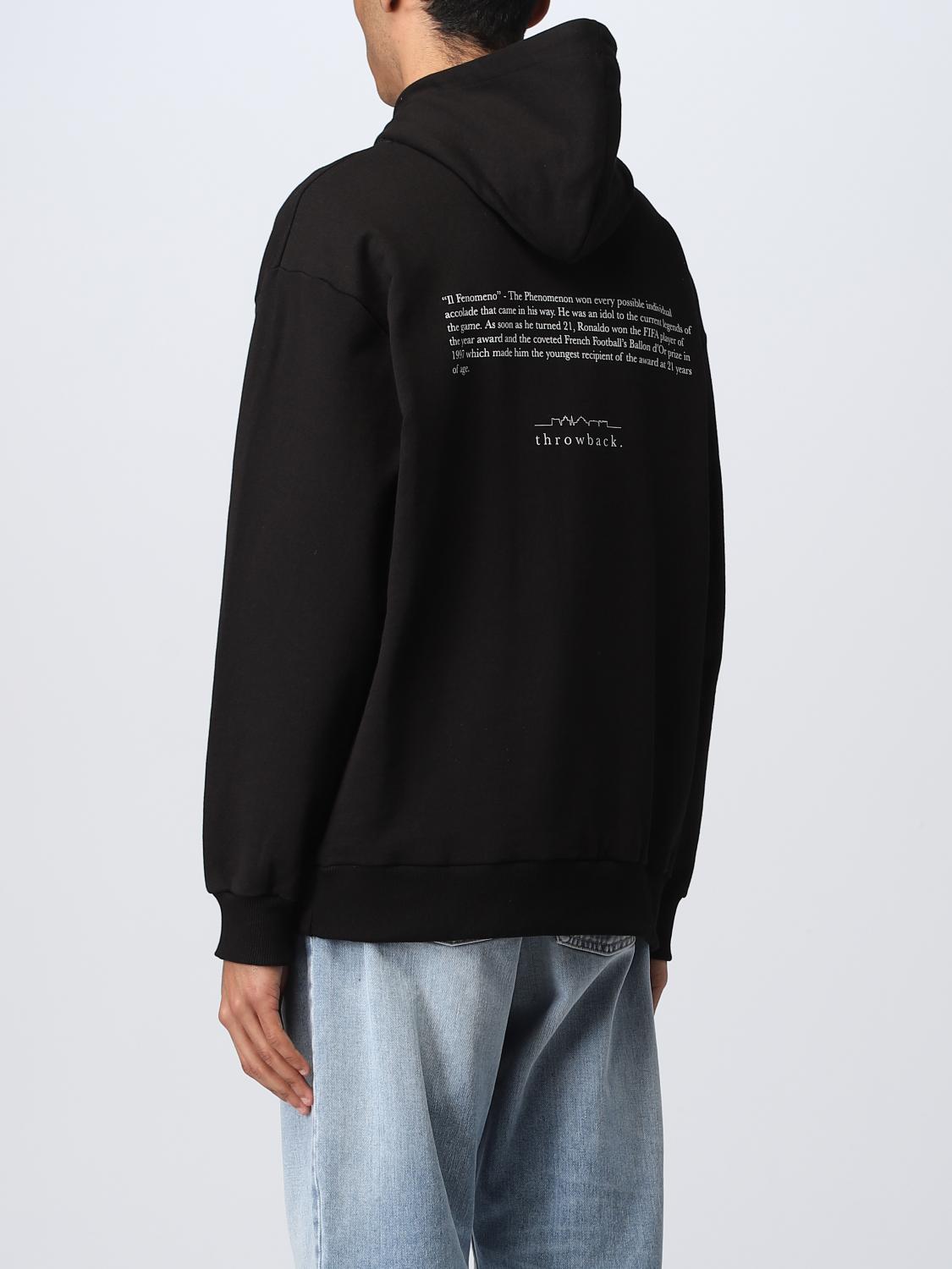 THROWBACK SWEATSHIRT: Sweatshirt men Throwback, Black - Img 2
