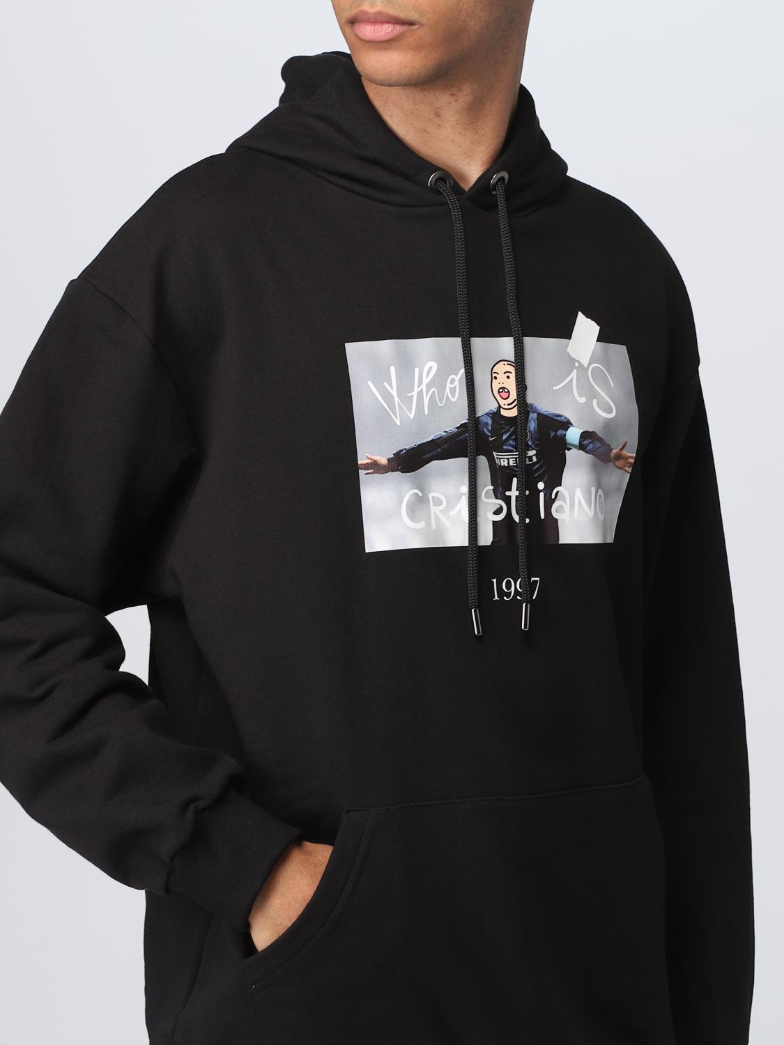 THROWBACK SWEATSHIRT: Sweatshirt men Throwback, Black - Img 3