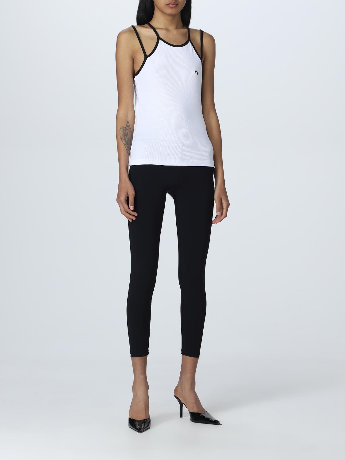 MARINE SERRE TOP: Top mujer Marine Serre, Blanco - Img 2