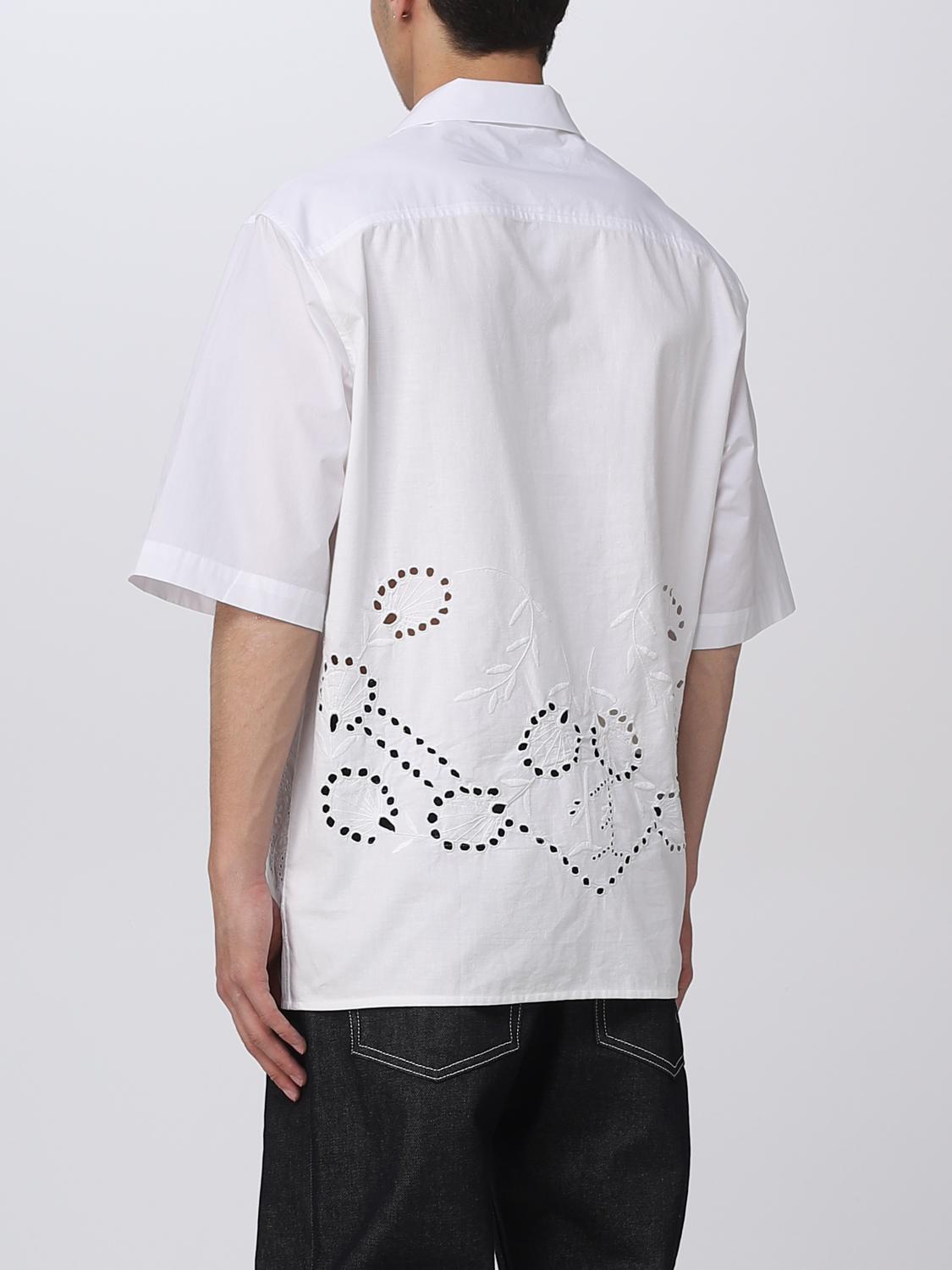 Marine Serre Shirt men - White | T076SS23XU | GIGLIO.COM