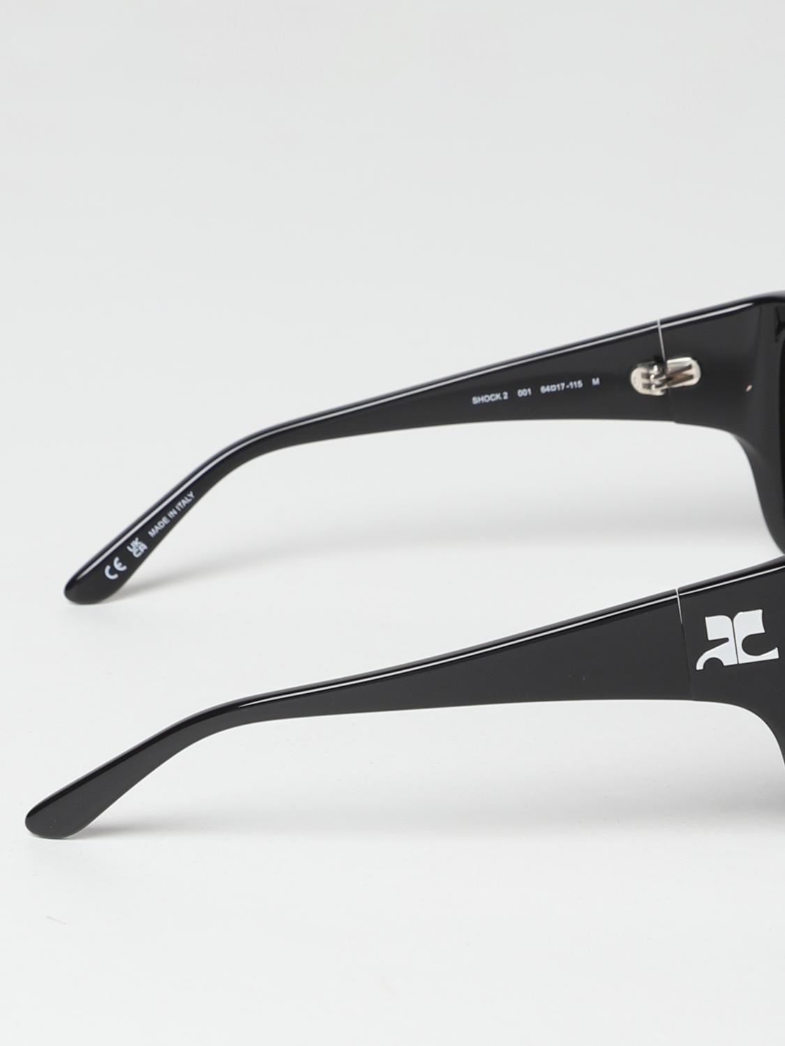 COURRÈGES 太阳镜: 太阳镜 女士 CourrÈges, 黑色 - Img 3