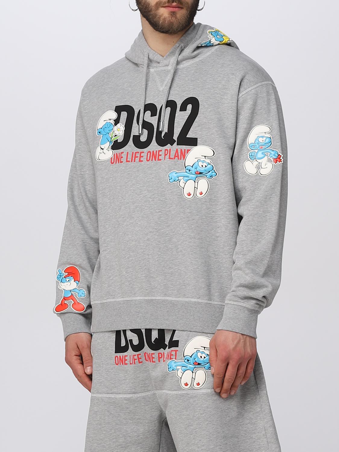 DSQUARED2: Smurfs One Life One Planet X sweatshirt in cotton