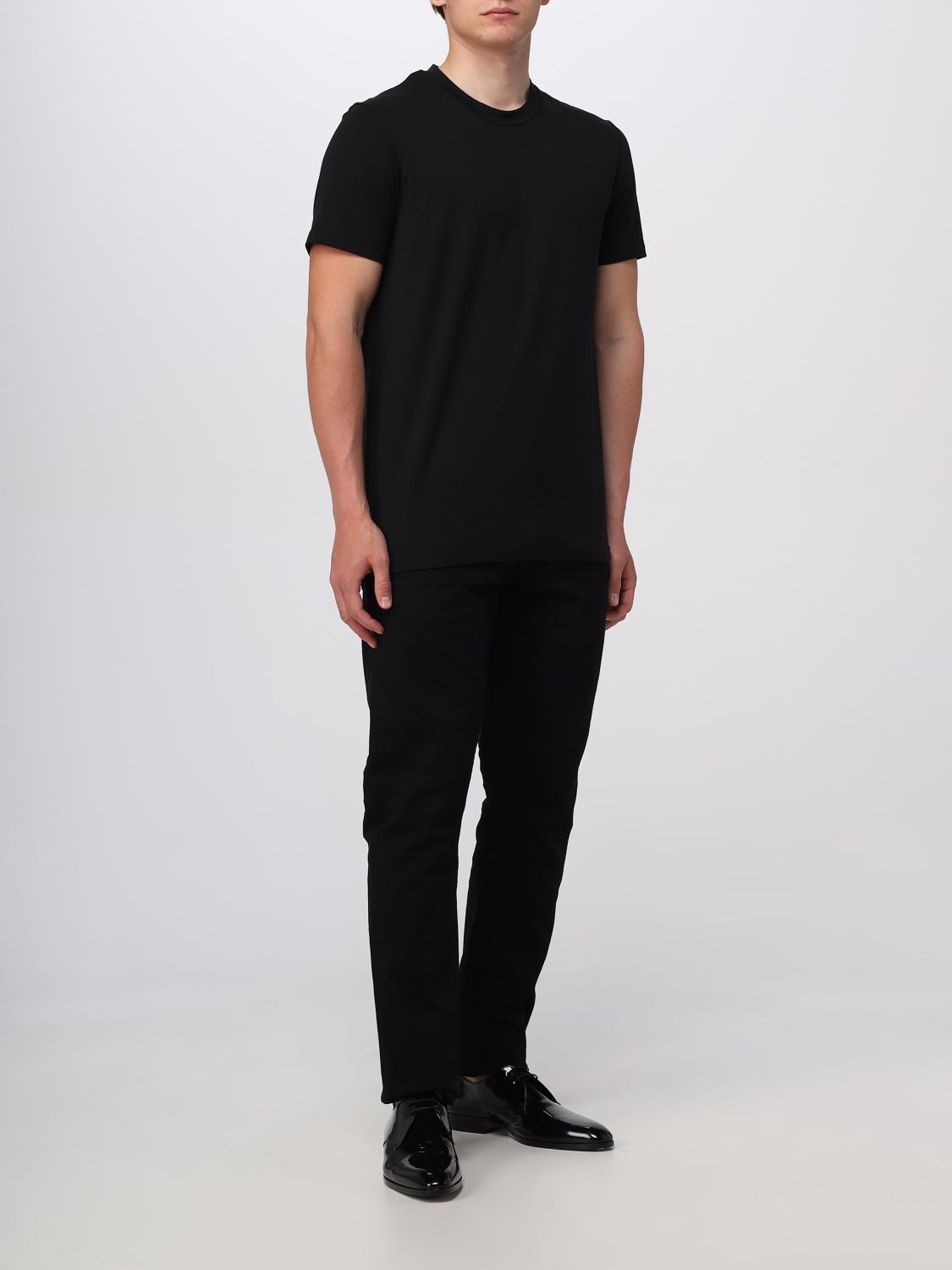 TOM FORD T-SHIRT: T-shirt Tom Ford in cotone e modal stretch, Nero - Img 2