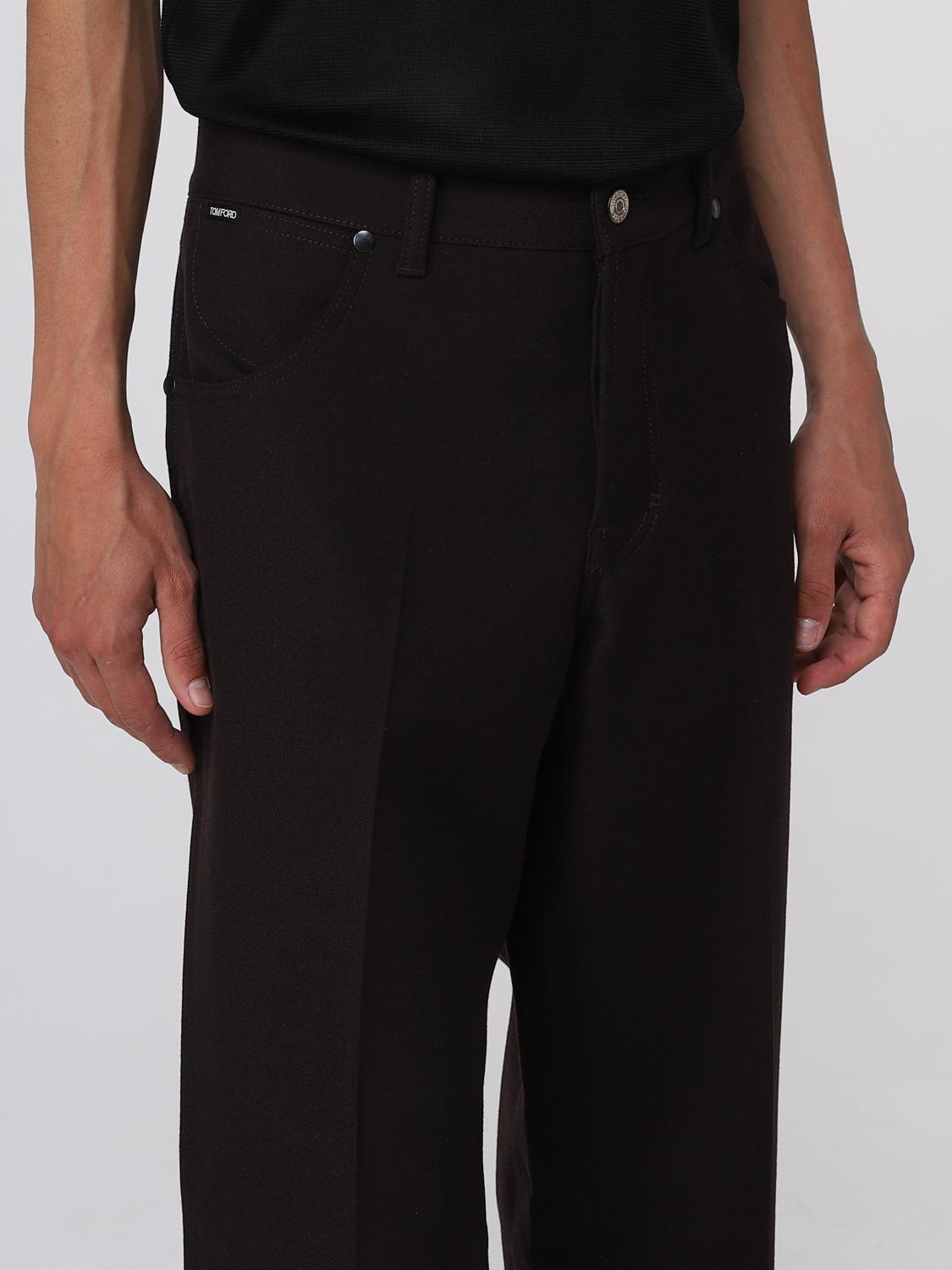 TOM FORD PANTS: Pants men Tom Ford, Brown - Img 5