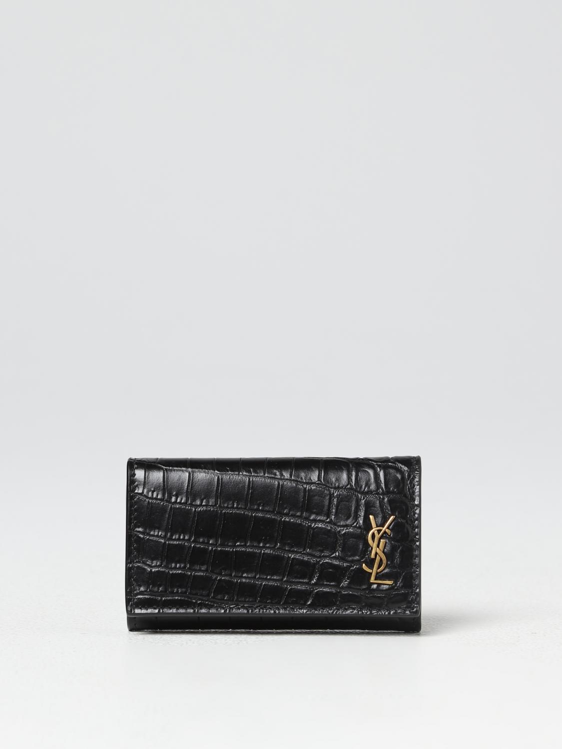 SAINT LAURENT キーホルダー: 財布 メンズ Saint Laurent, ブラック - Img 1